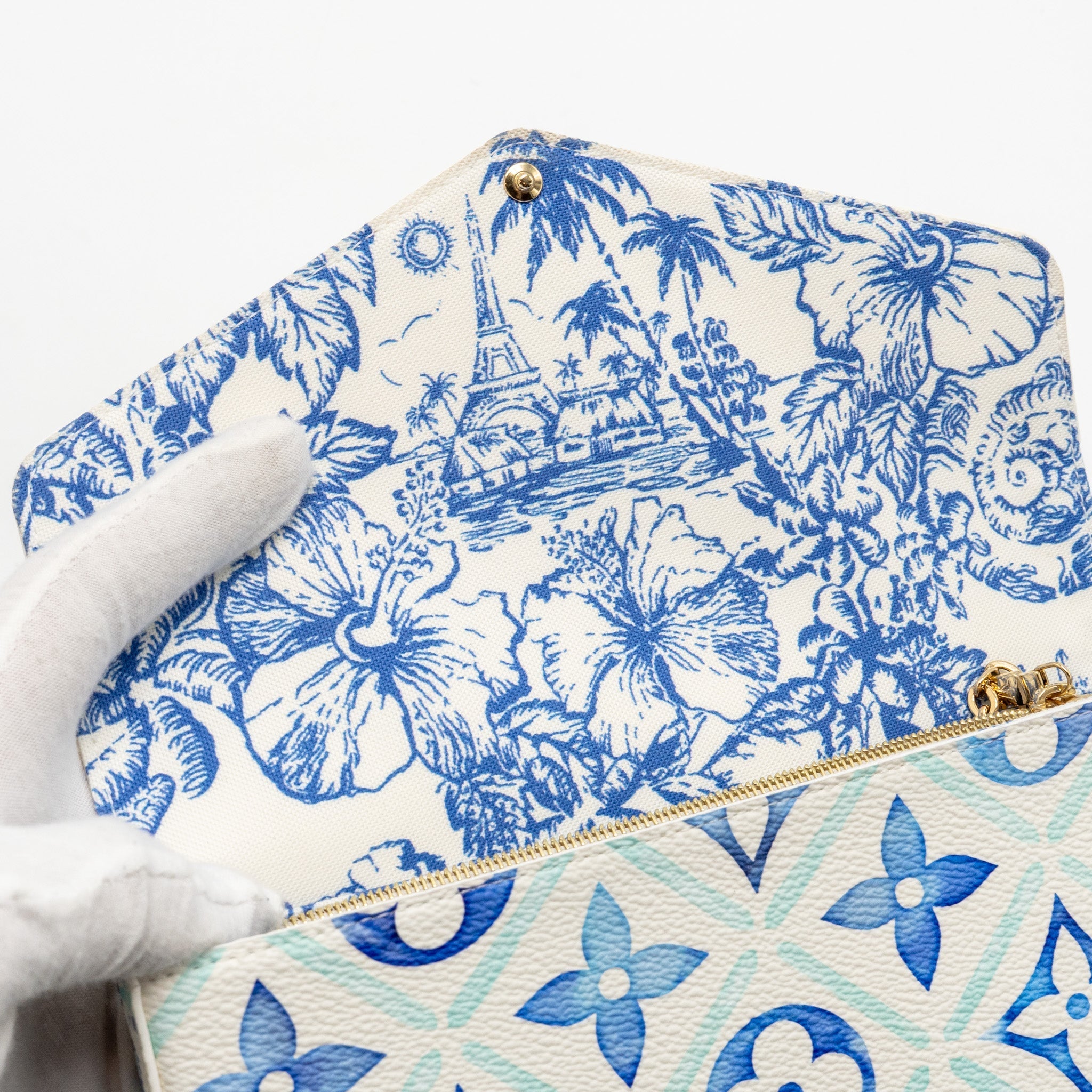 LOUIS VUITTON FELICIE POCHETTE MONOGRAM CANVAS BLUE/MULTICOLOUR GHW