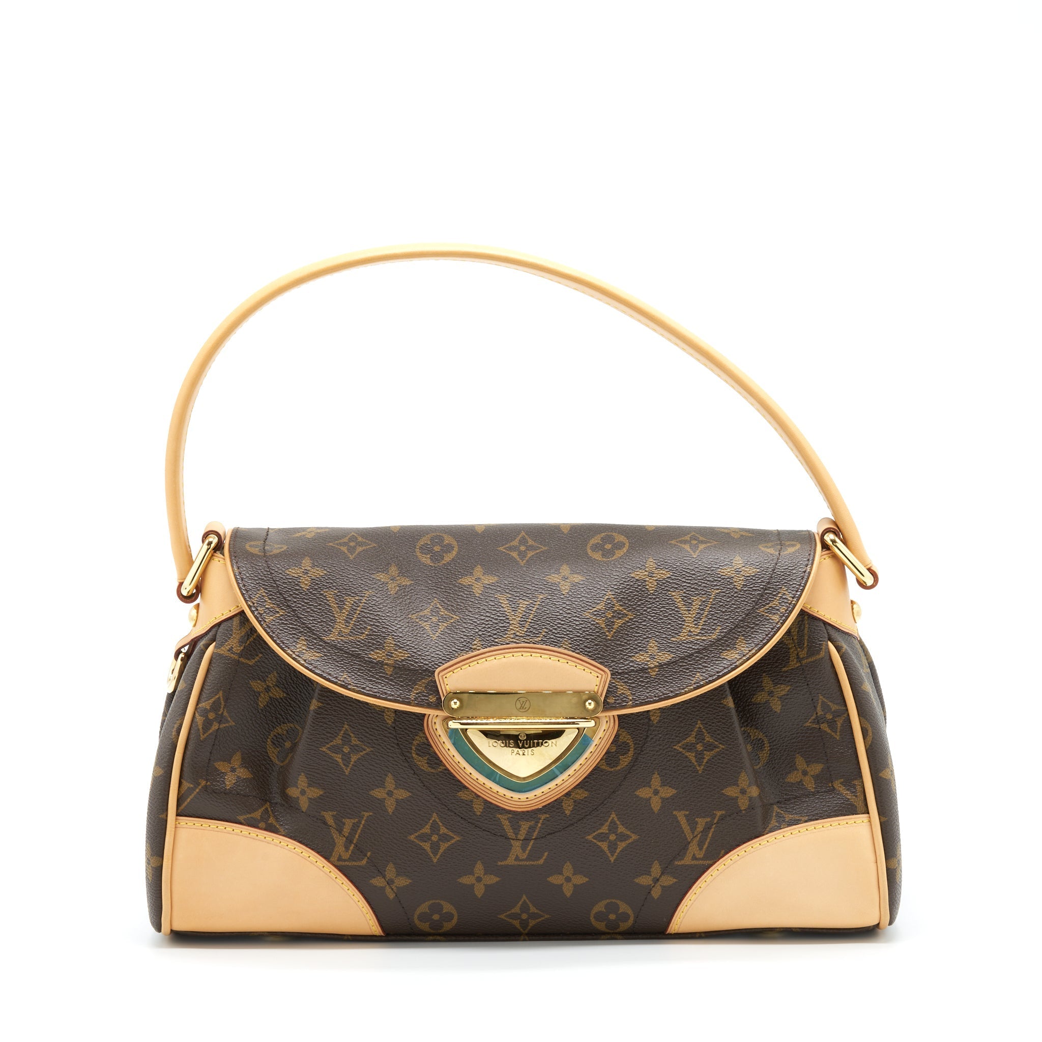 LOUIS VUITTON BEVERLY MM SHOULDER BAG MONOGRAM CANVAS AND LEATHER GHW