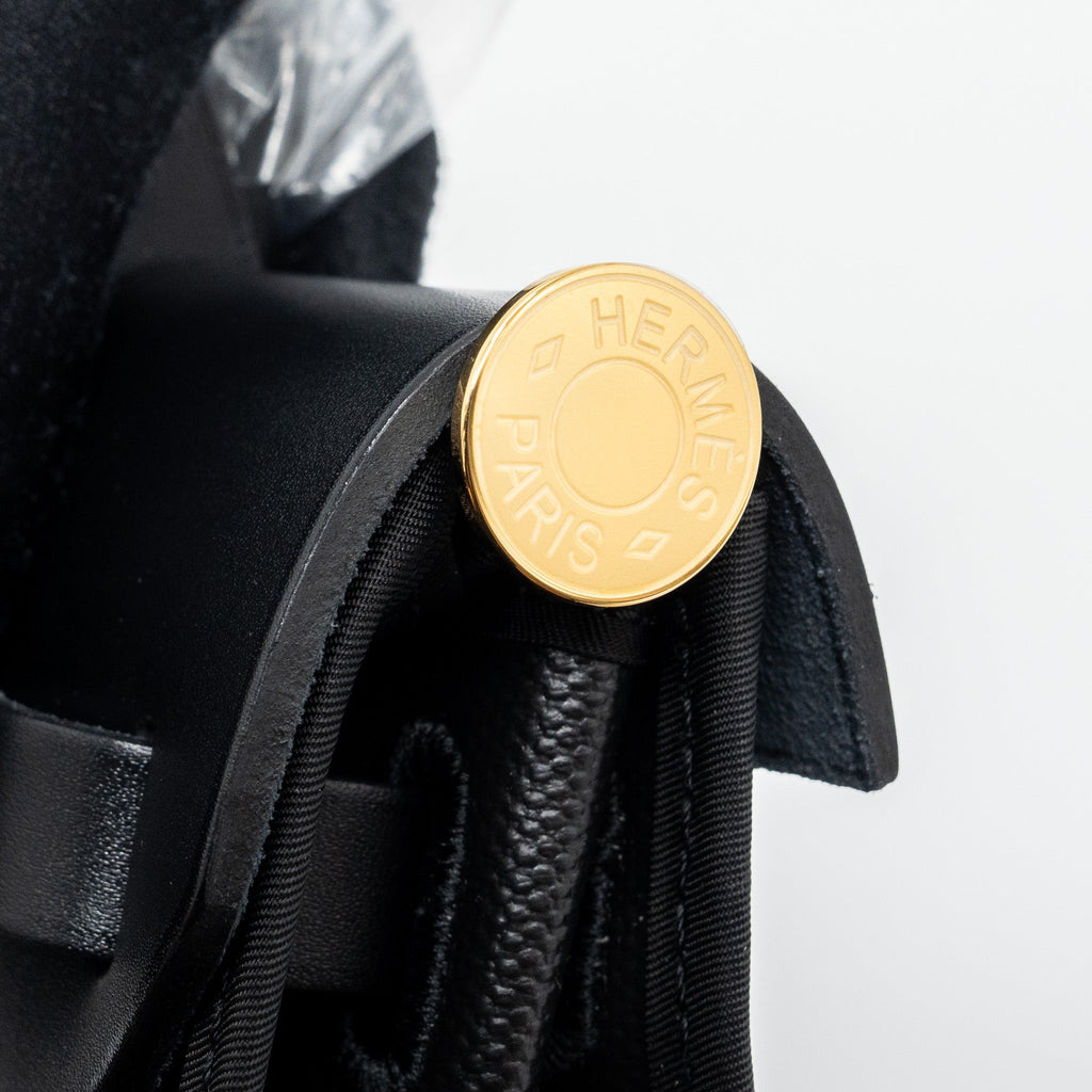 HERMES HERBAG 31 BERLINE/VACHE HUNTER BLACK GHW