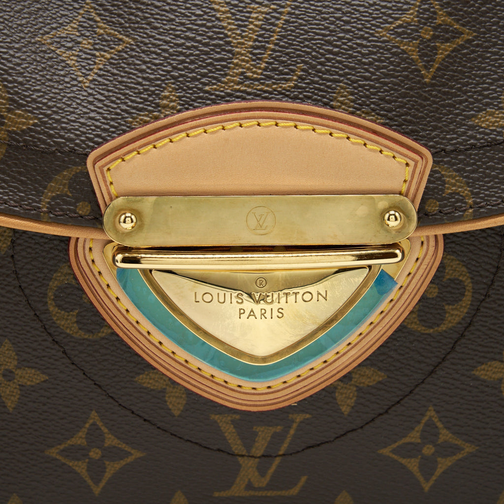 LOUIS VUITTON BEVERLY MM SHOULDER BAG MONOGRAM CANVAS AND LEATHER GHW