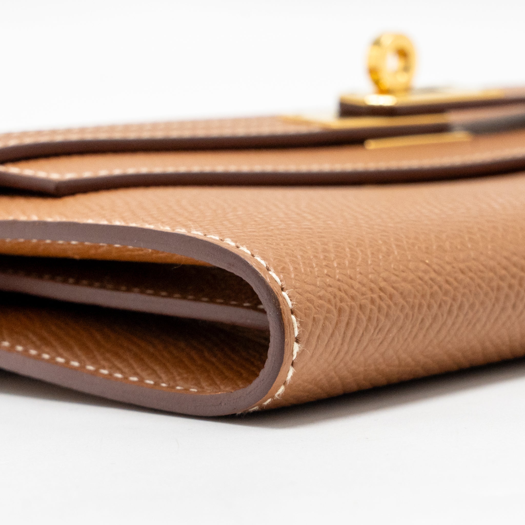 HEMES KELLY LONG WALLET EPSOM GOLD GHW