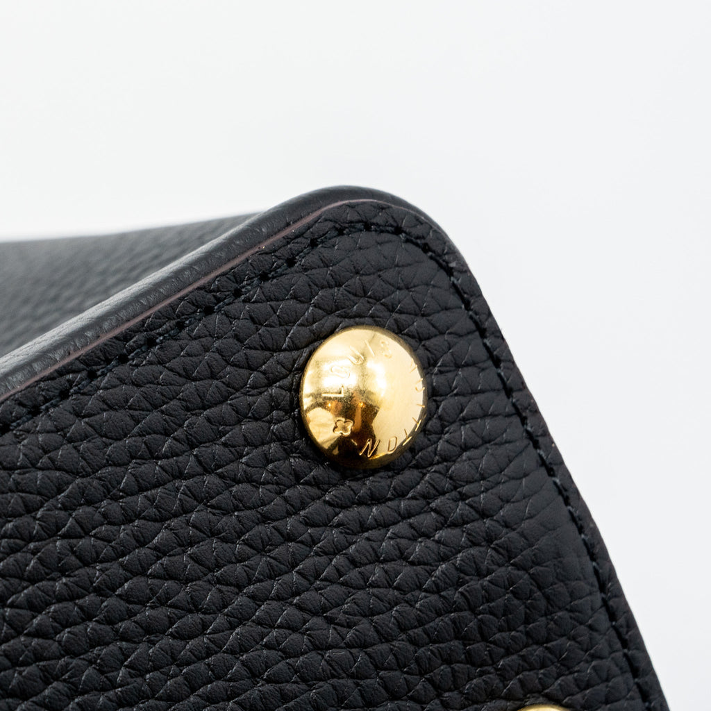 LOUIS VUITTON CAPUCINES BB TAURILLON BLACK GHW(NEW VERSION)