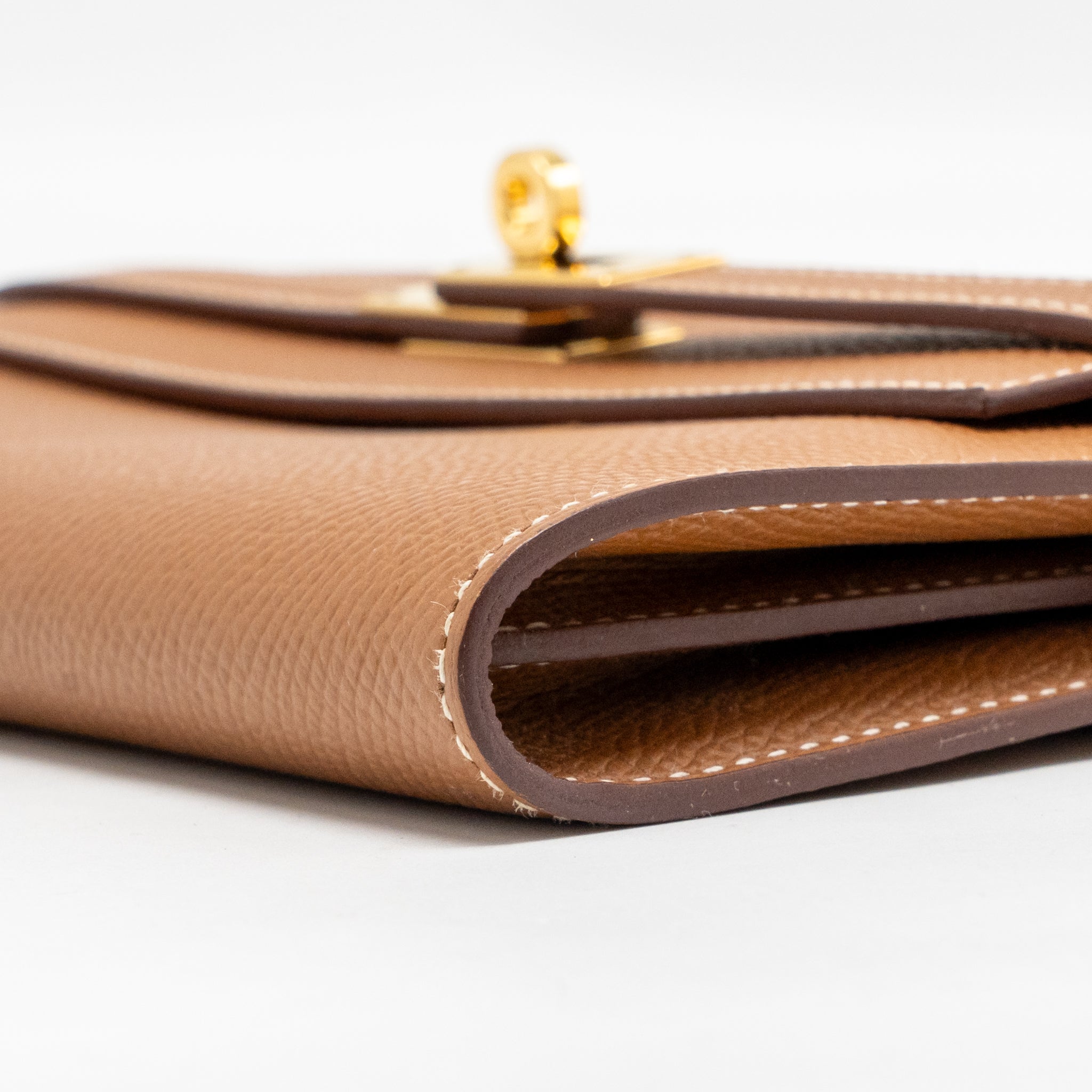 HEMES KELLY LONG WALLET EPSOM GOLD GHW
