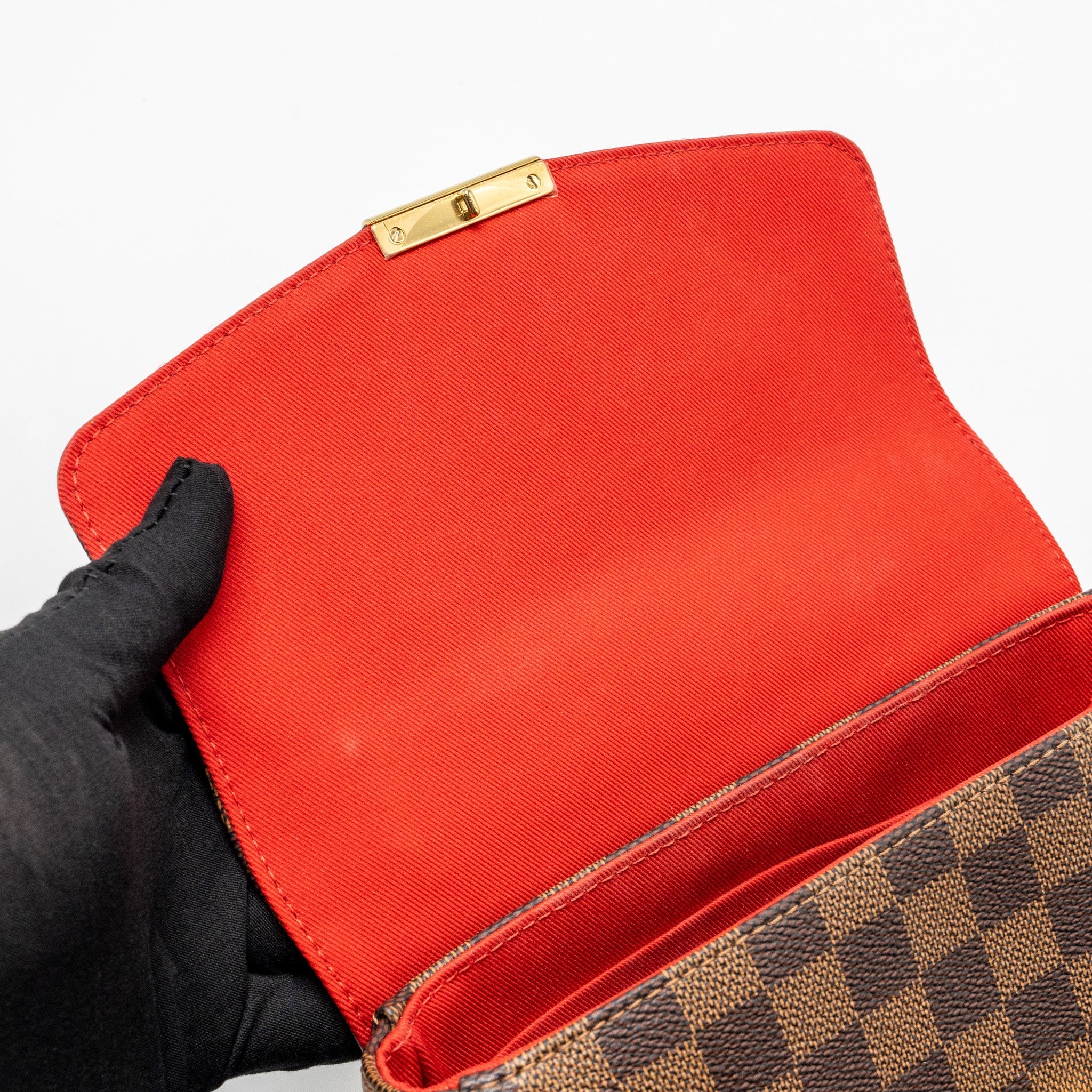 LOUIS VUITTON CROISETTE DAMIER EBENE CANVAS GHW