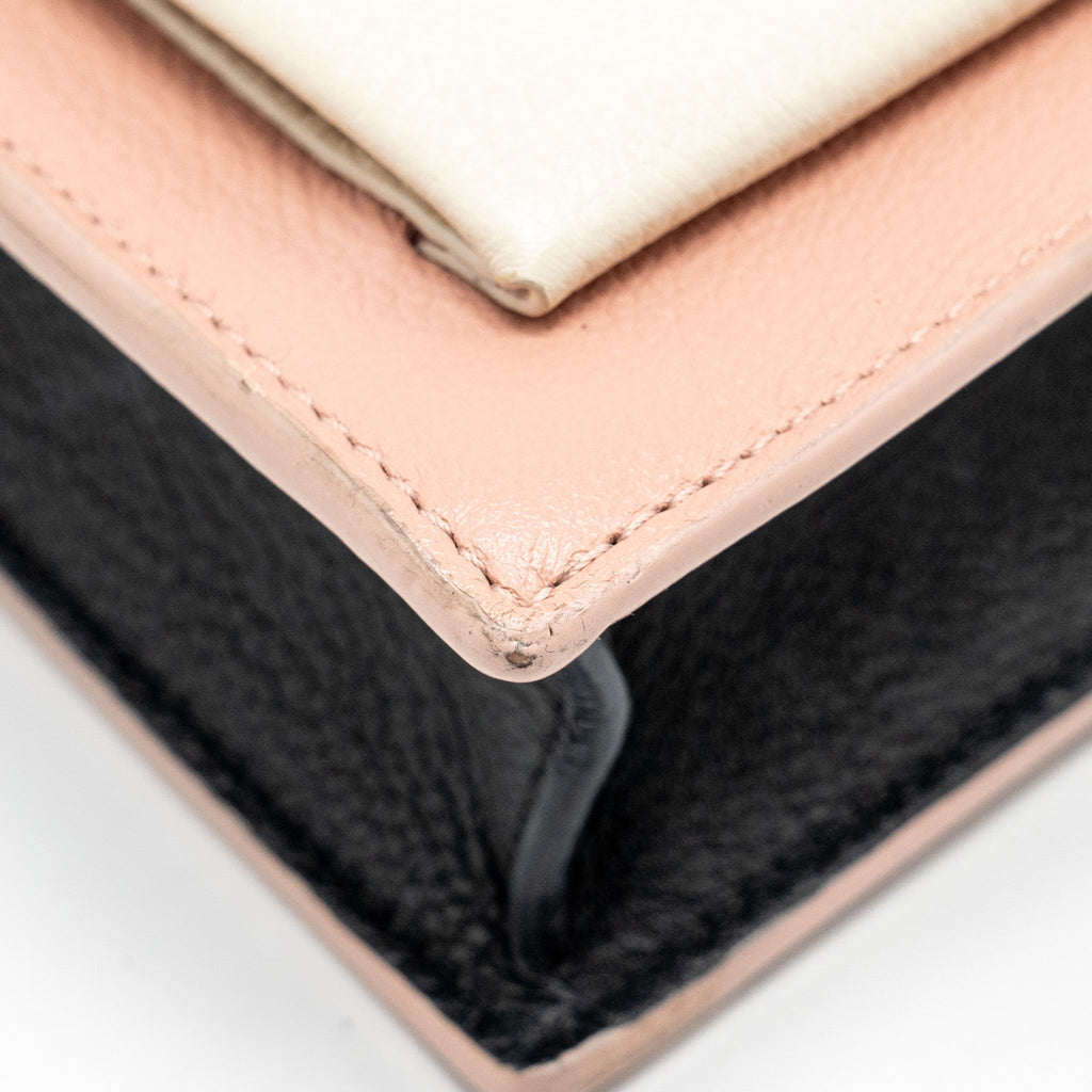 LOUIS VUITTON MY LOCK ME CHAIN POCHETTE CALFSKIN PINK/CREAMY WHITE SHW