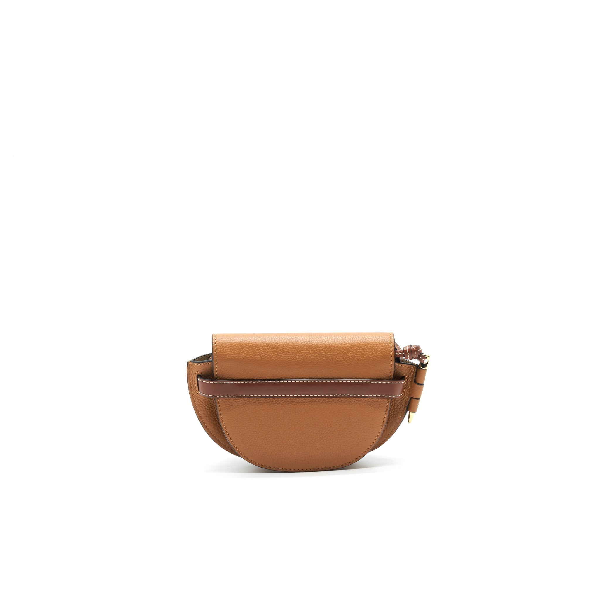 LOEWE GATE MINI LEATHER CROSSBODY BAG TAN