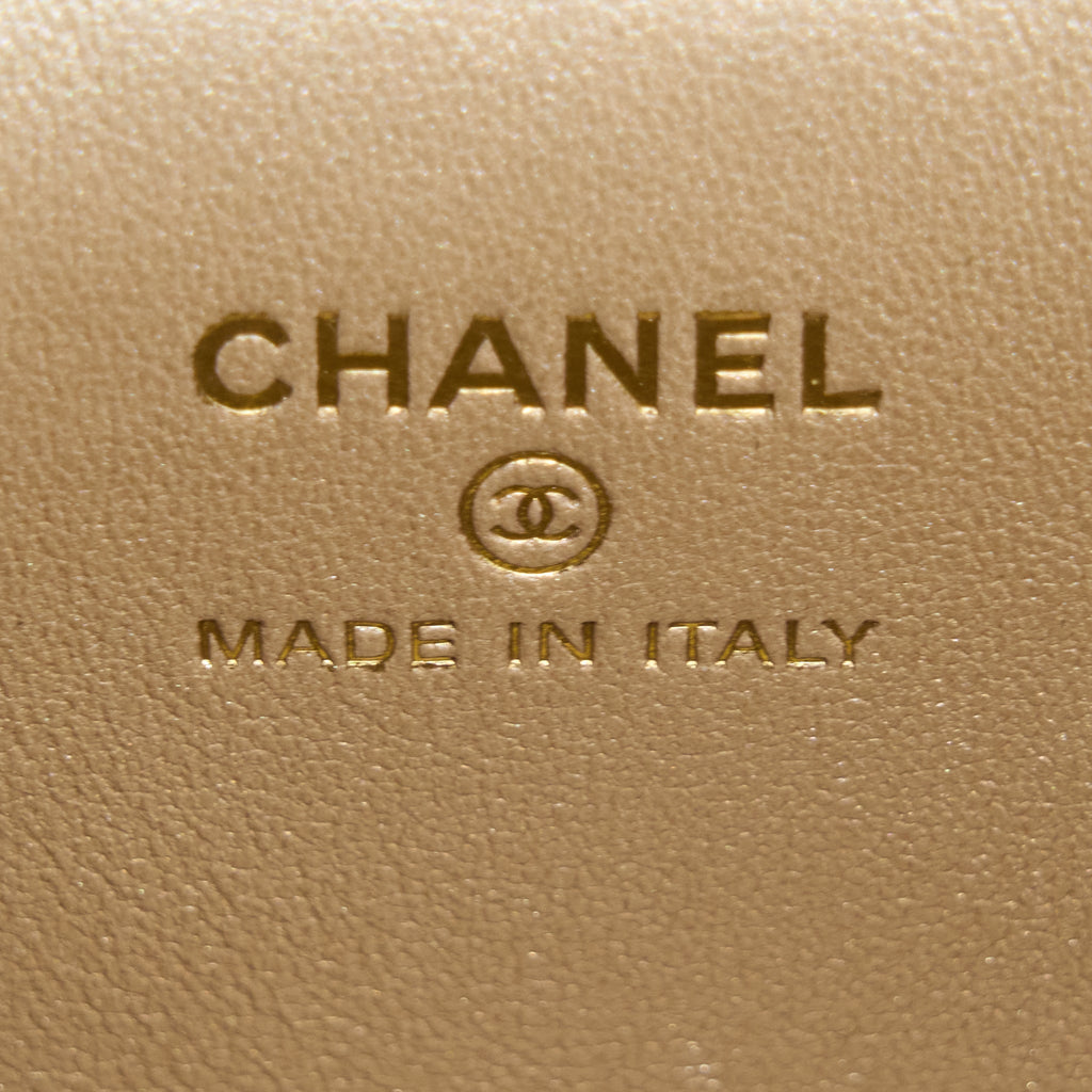 CHANEL 22S TOP HANDLE VANITY LAMBSKIN BLACK LGHW
