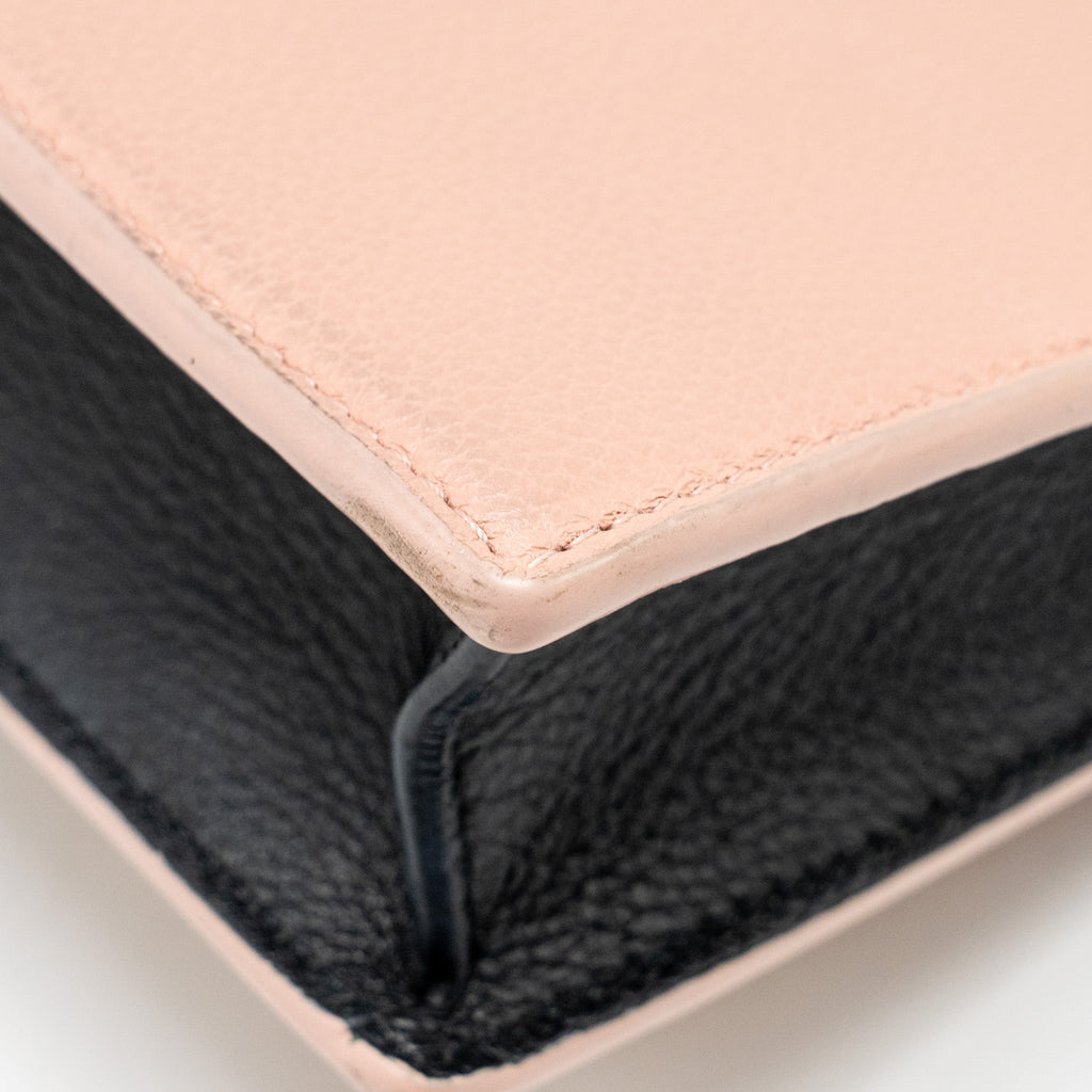 LOUIS VUITTON MY LOCK ME CHAIN POCHETTE CALFSKIN PINK/CREAMY WHITE SHW