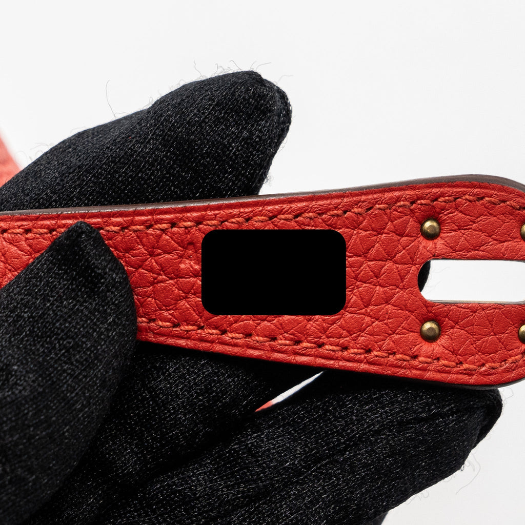 HERMES LINDY 26 CLEMENCE ROUGE TOMATE GHW