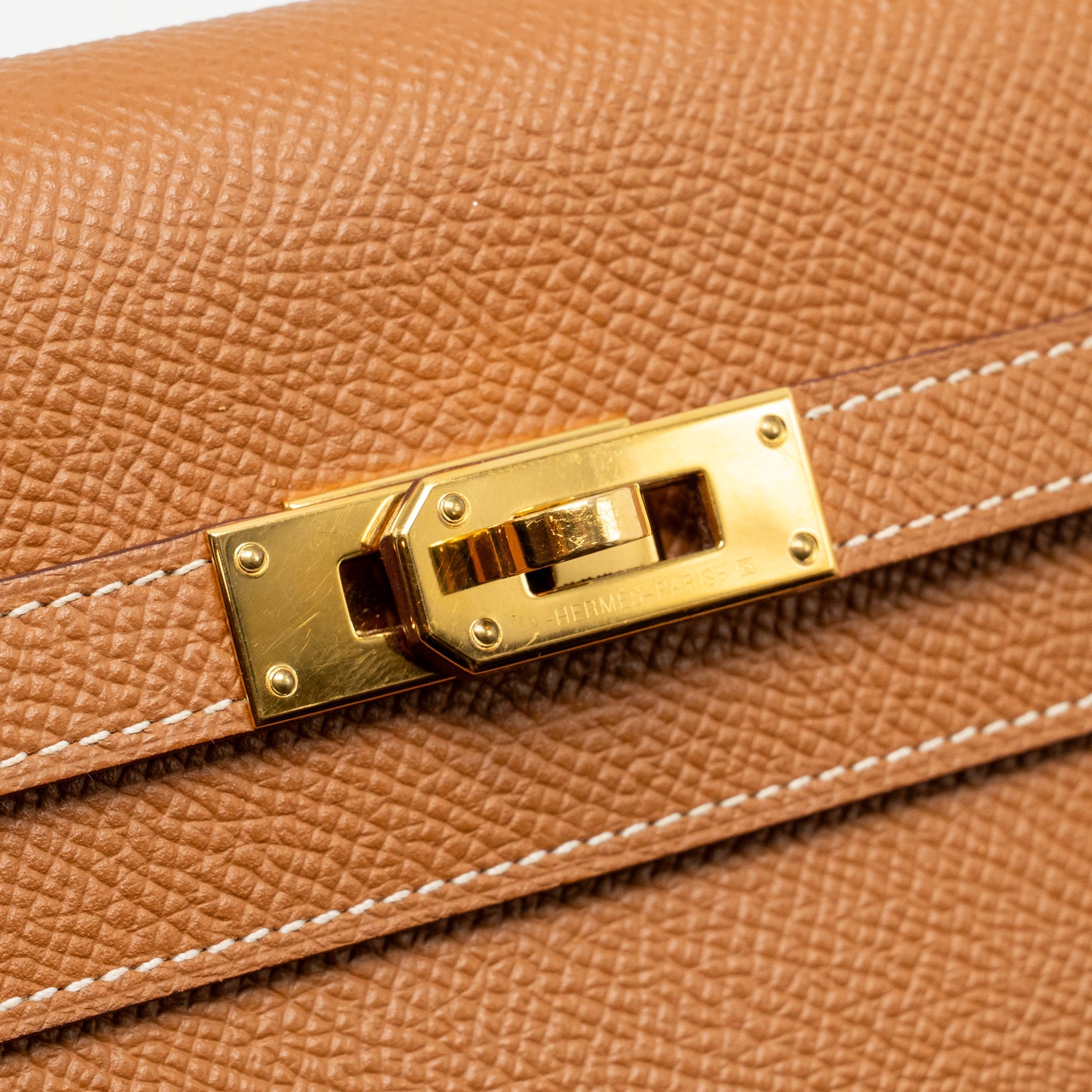 HEMES KELLY LONG WALLET EPSOM GOLD GHW