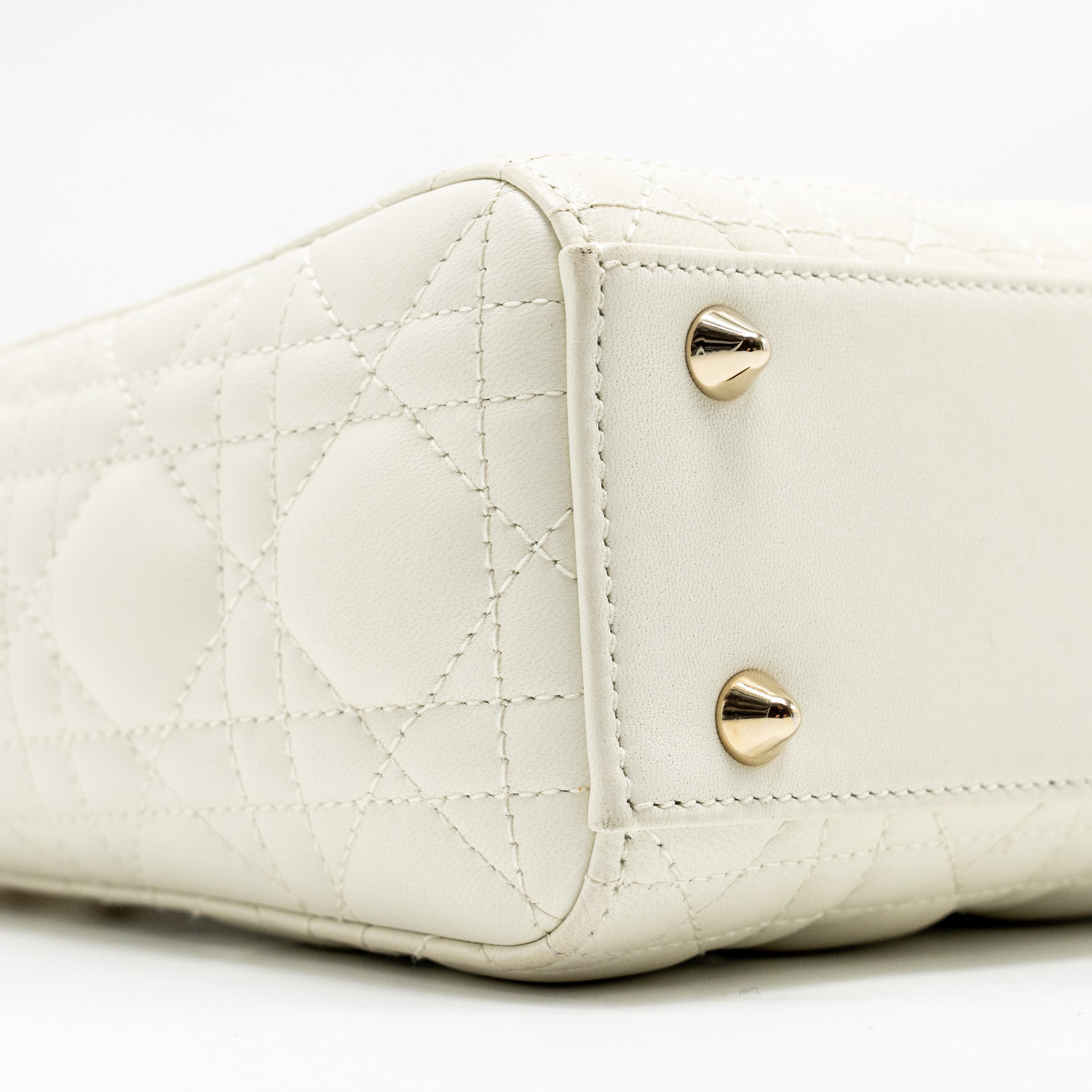 DIOR SMALL MY ABCDIOR LAMBSKIN WHITE LGHW
