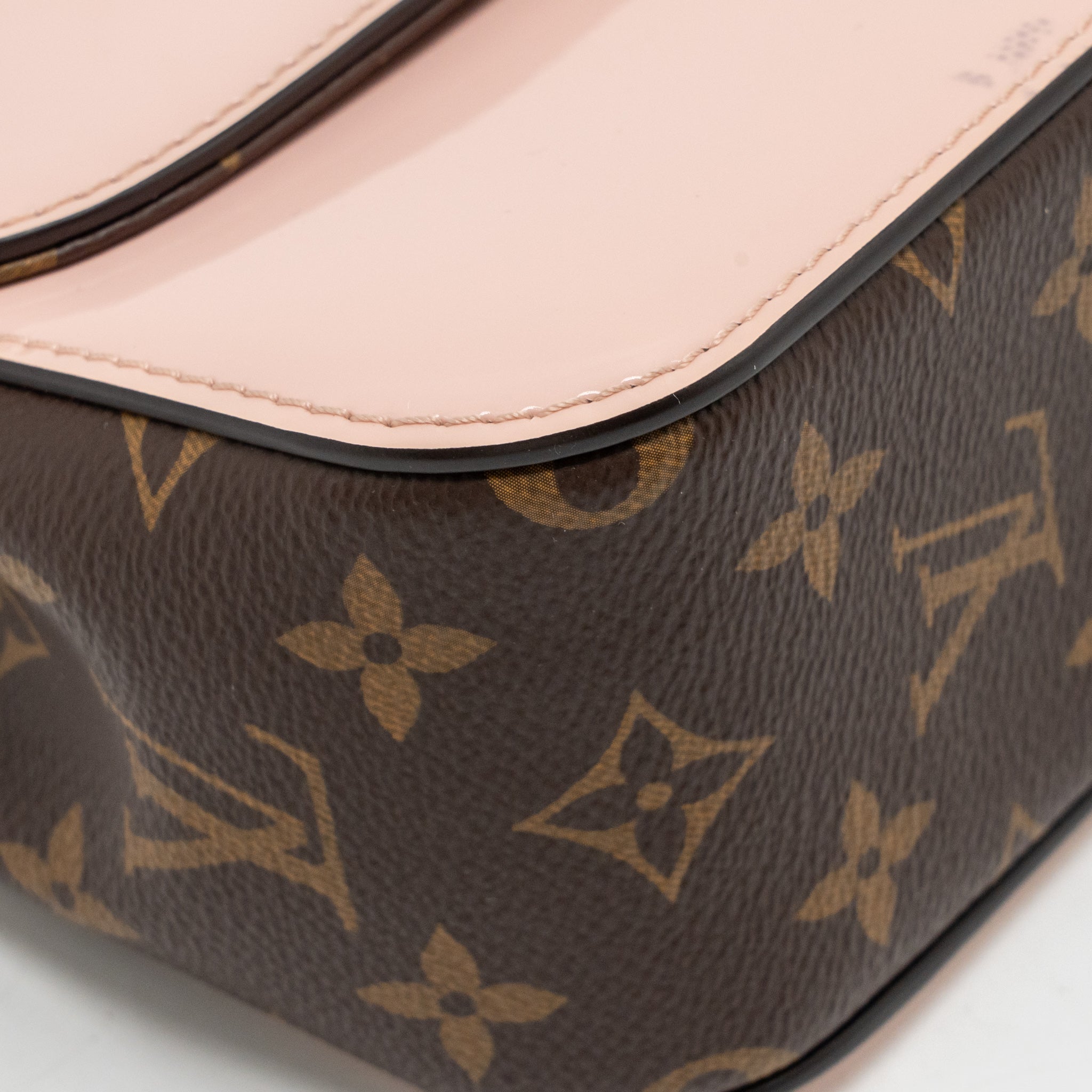 LOUIS VUITTON CHERRYWOOD BB SHOULDER BAG PATENT / MONOGRAM CANVAS LIGHT PINK GHW