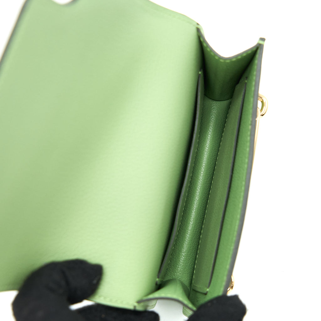HERMES ROULIS SLIM EVERCOLOR VERT CRIQUET GHW