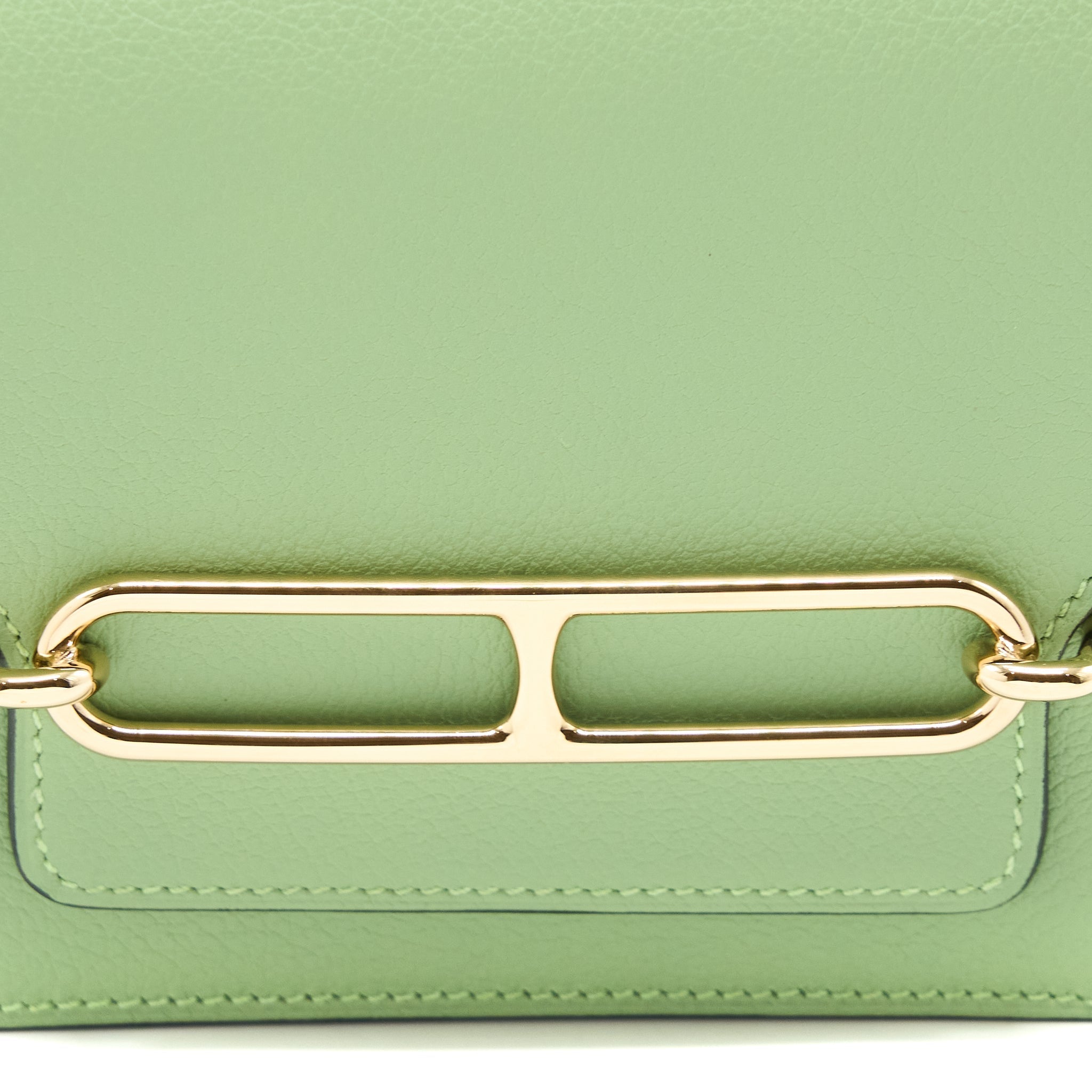 HERMES ROULIS SLIM EVERCOLOR VERT CRIQUET GHW