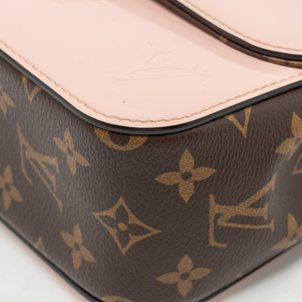LOUIS VUITTON CHERRYWOOD BB SHOULDER BAG PATENT / MONOGRAM CANVAS LIGHT PINK GHW