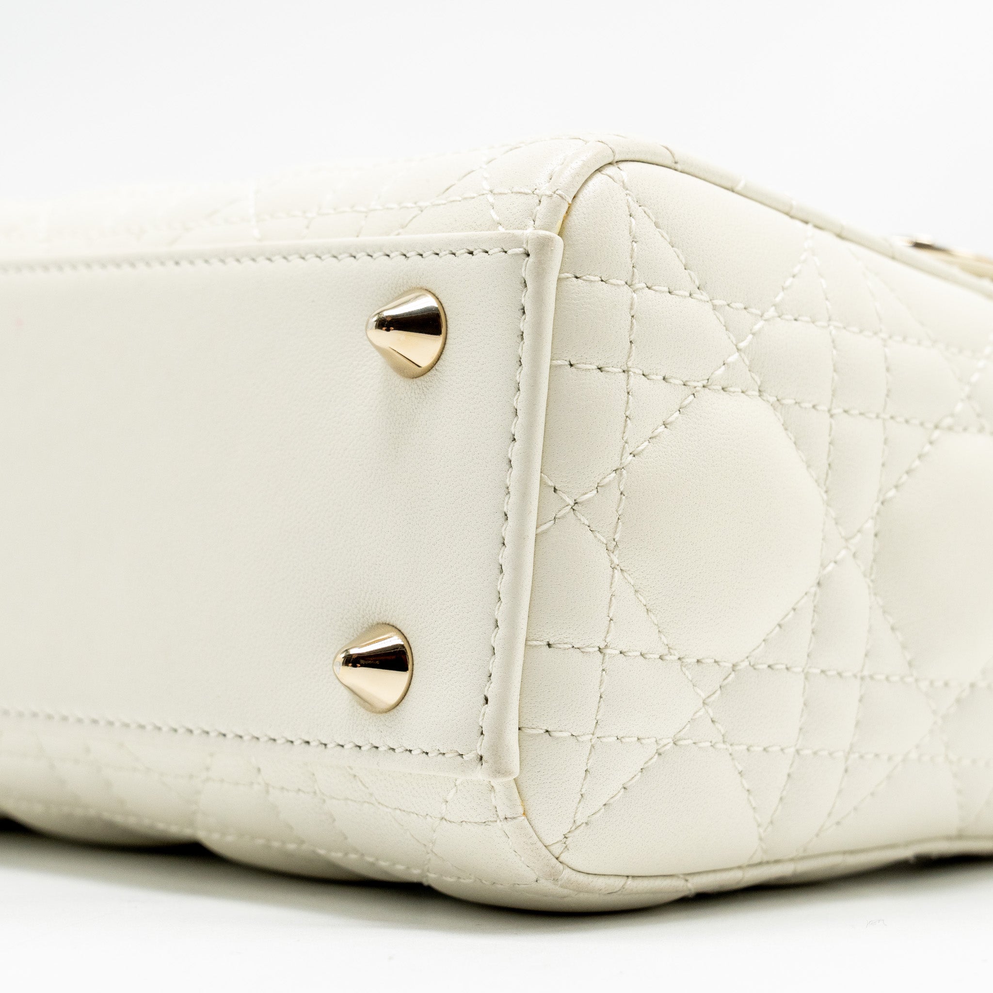 DIOR SMALL MY ABCDIOR LAMBSKIN WHITE LGHW