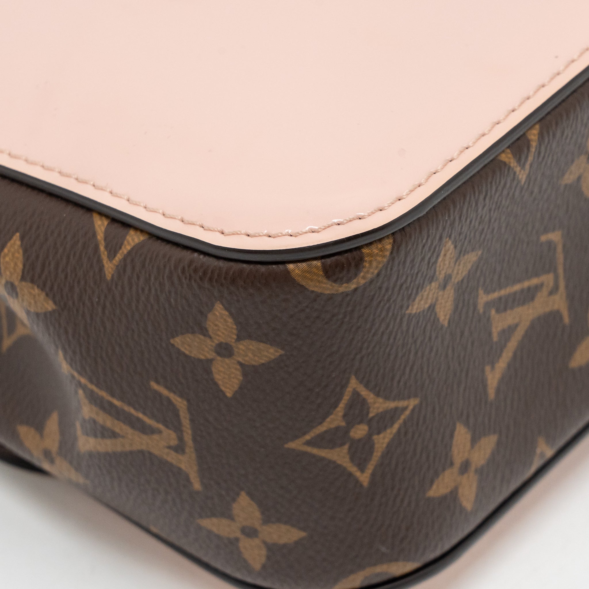 LOUIS VUITTON CHERRYWOOD BB SHOULDER BAG PATENT / MONOGRAM CANVAS LIGHT PINK GHW