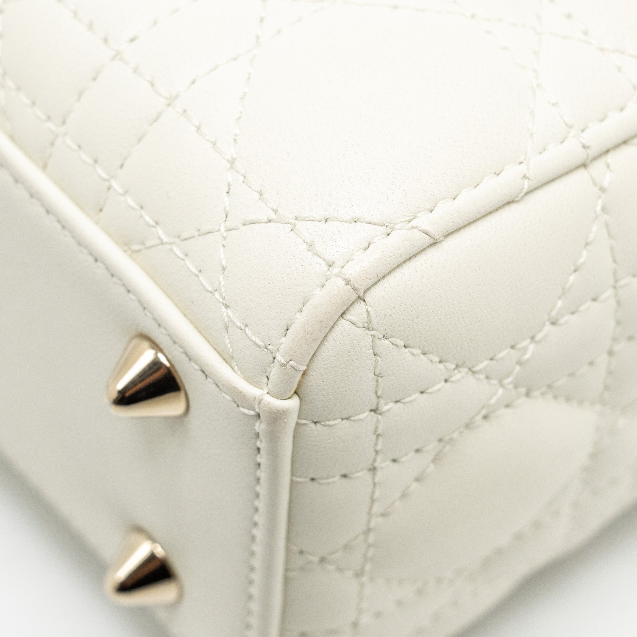 DIOR SMALL MY ABCDIOR LAMBSKIN WHITE LGHW