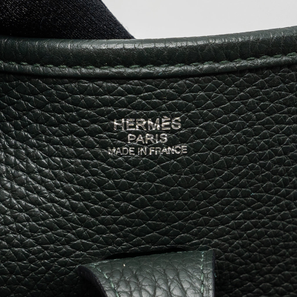 HERMES EVELYN 29 CLEMENCE DARK GREEN SHW