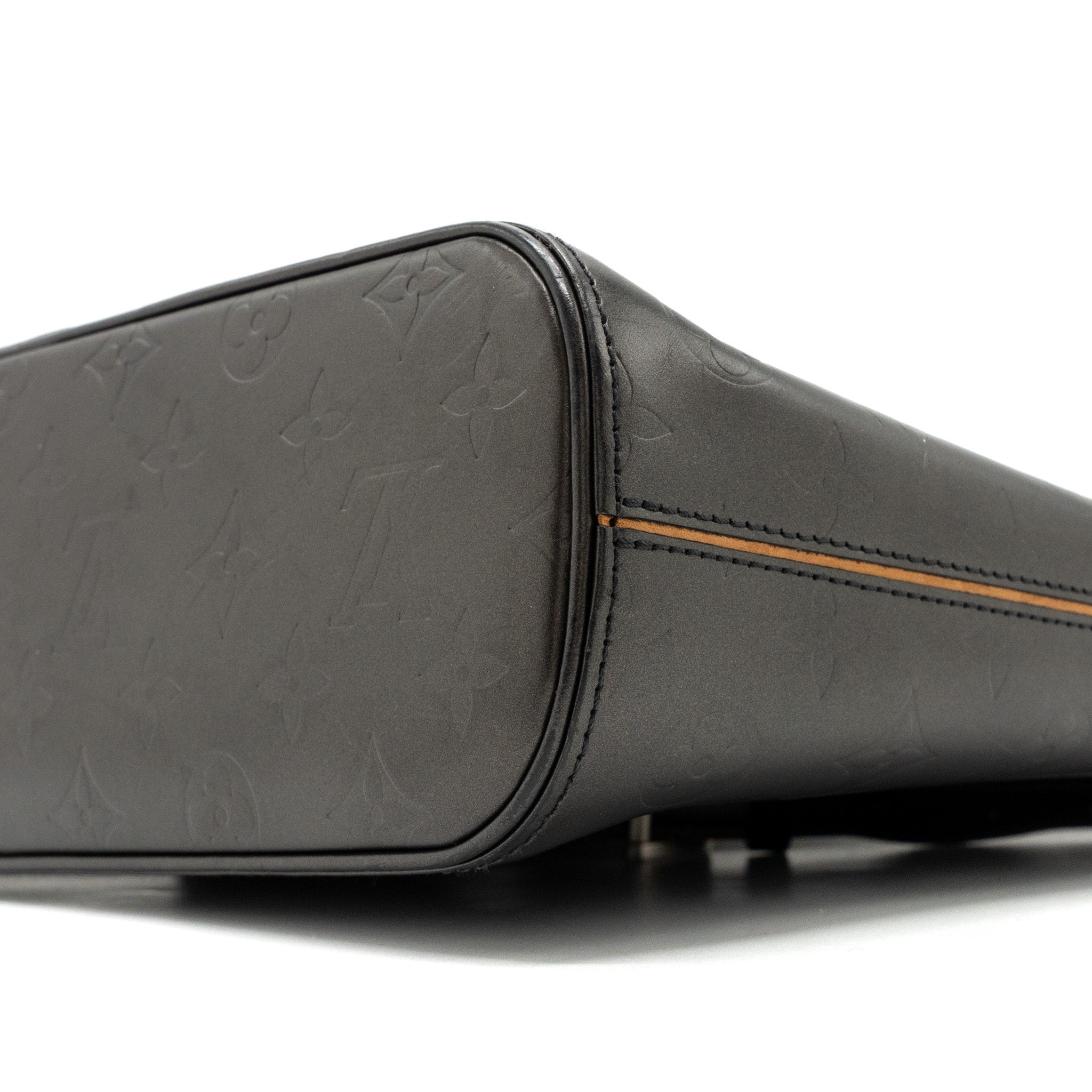 LOUIS VUITTON MESSENGER SHOULDER BAG LEATHER DARK GREY SHW
