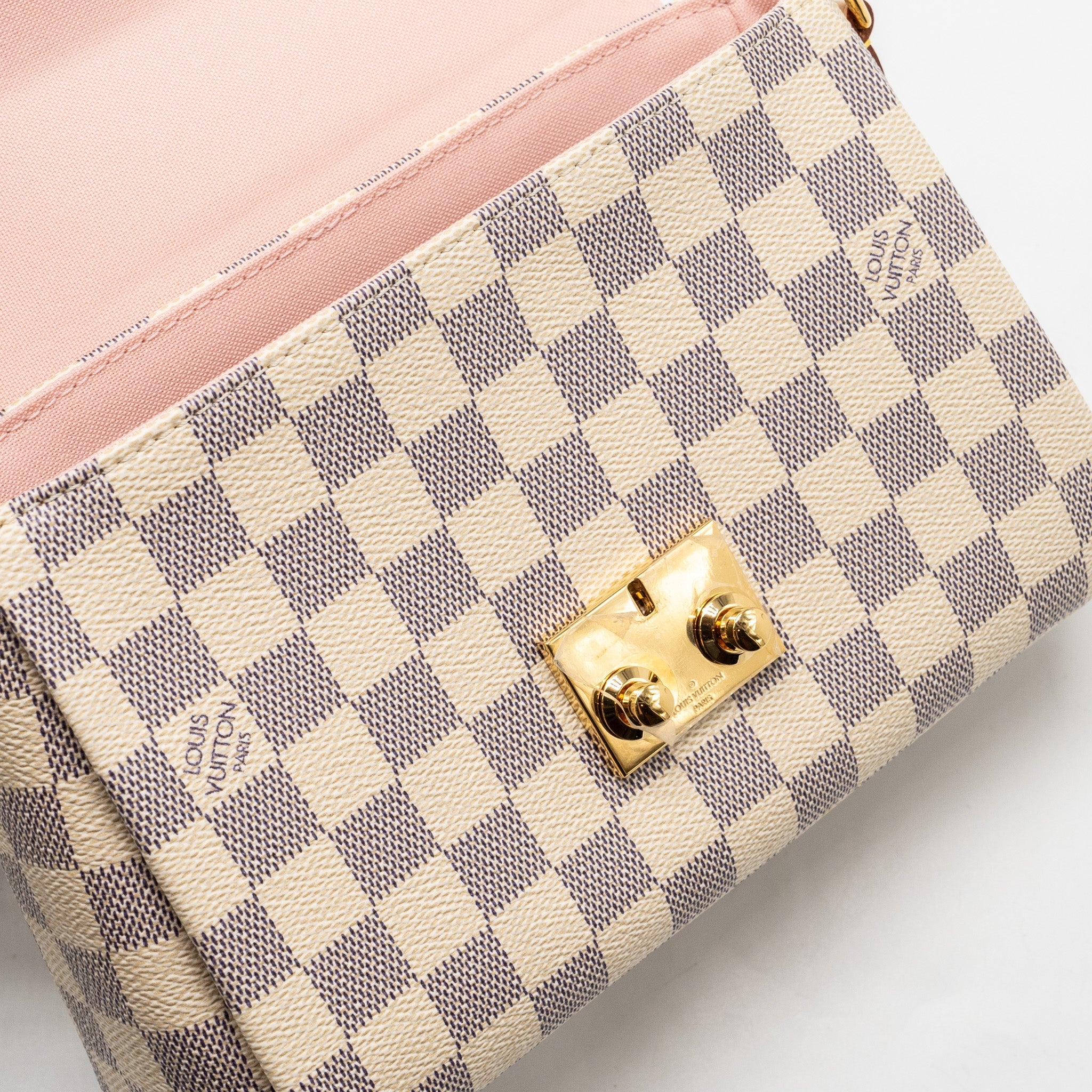 LOUIS VUITTON CROISETTE DAMIER AZUR CANVAS GHW
