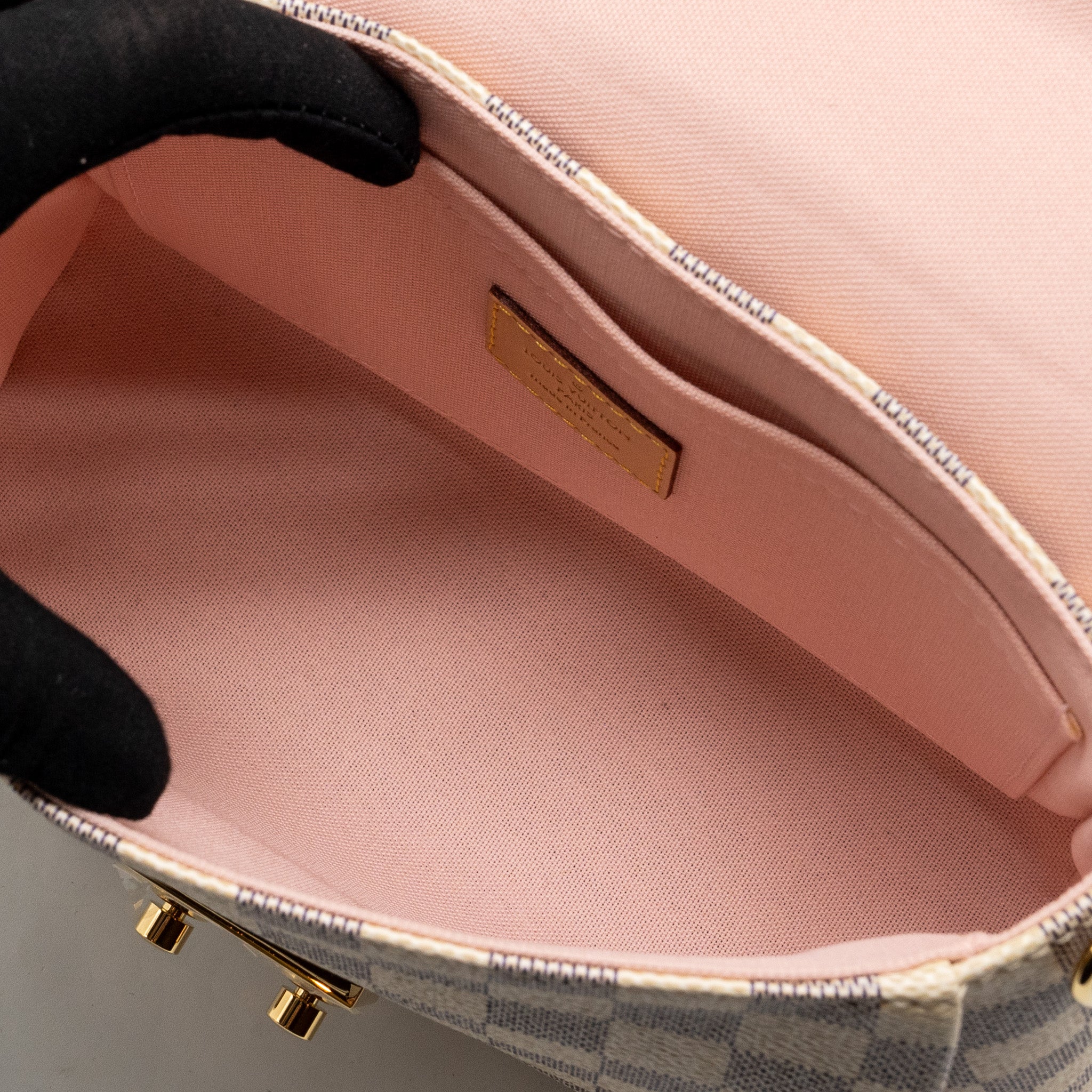 LOUIS VUITTON CROISETTE DAMIER AZUR CANVAS GHW