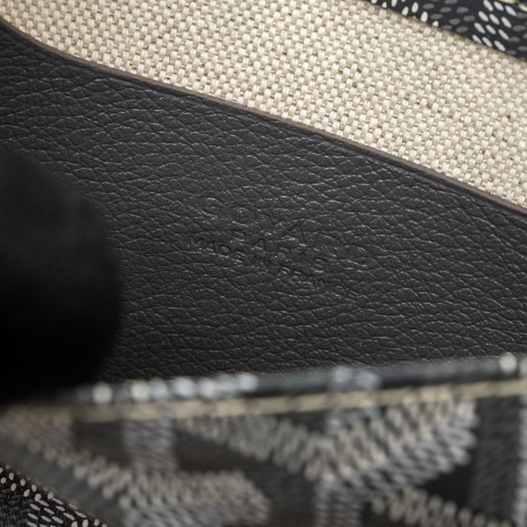 GOYARD PLUMET POCKET WALLET GOYARDINE CANVAS/CHEVROCHES CALFSKIN GREY SHW