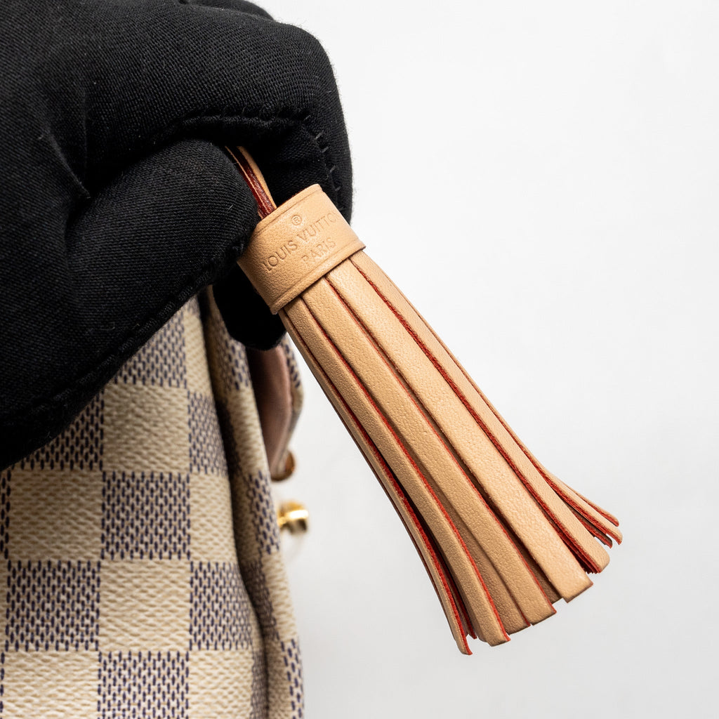 LOUIS VUITTON CROISETTE DAMIER AZUR CANVAS GHW