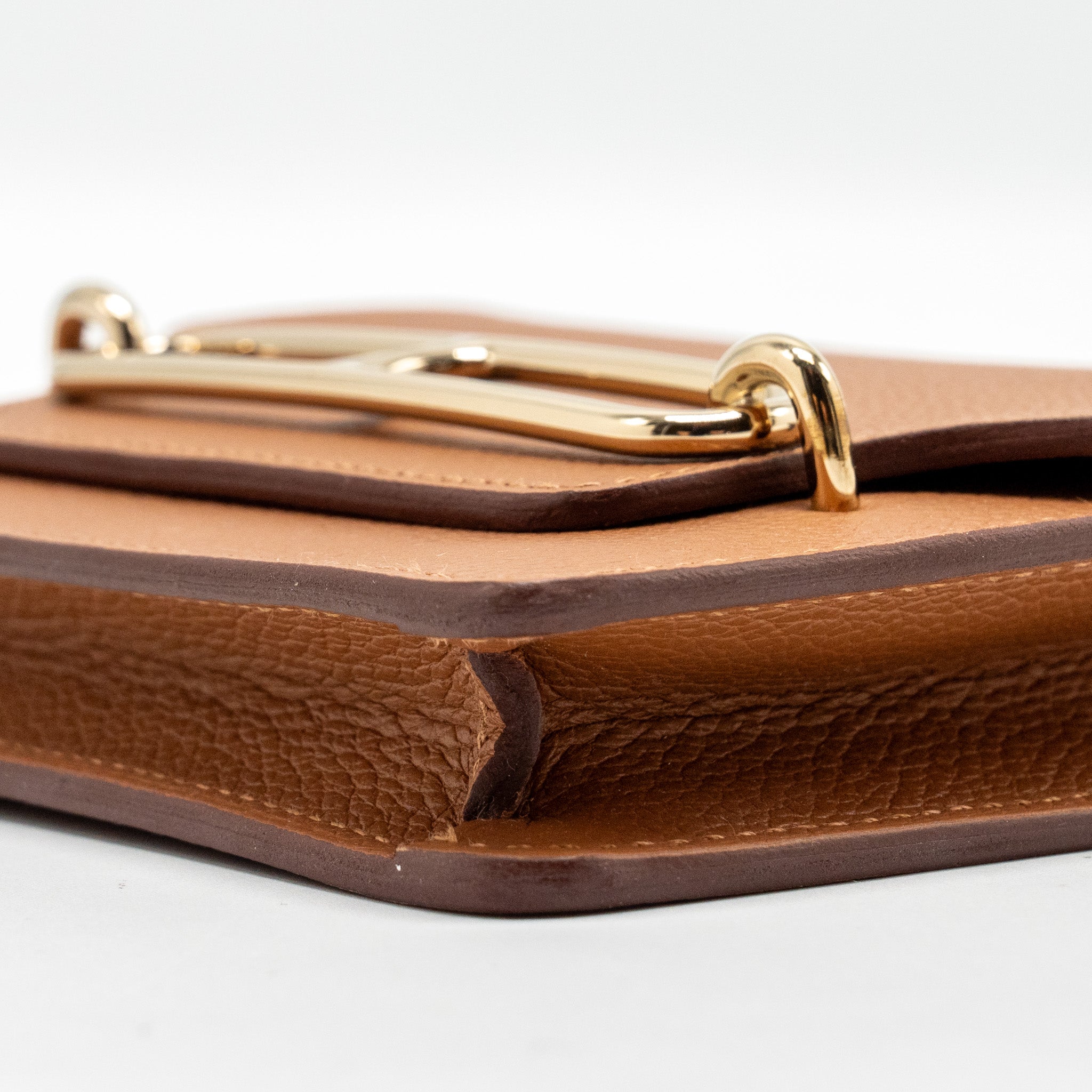 HERMES ROULIS SLIM EVERCOLOR GOLD/VERT FIZZ LGHW