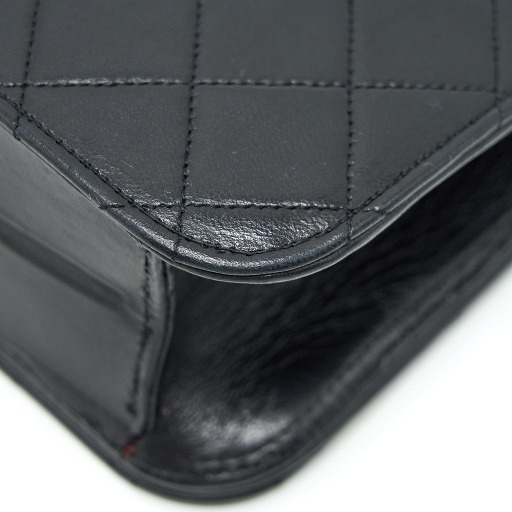 CHANEL VINTAGE QUILTED LAMBSKIN FLAP SHOULDER BAG