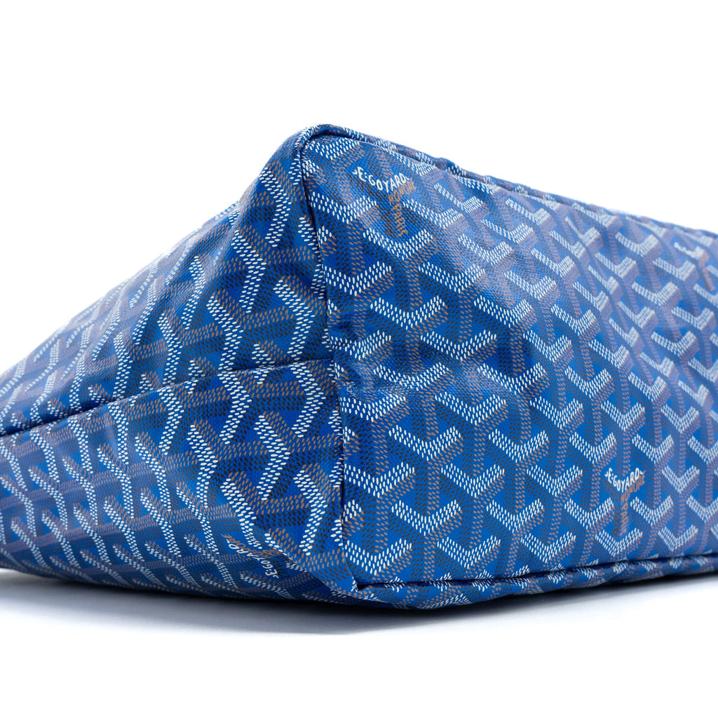 GOYARD SAINT LOUIS PM TOTE BAG CANVAS BLUE SHW