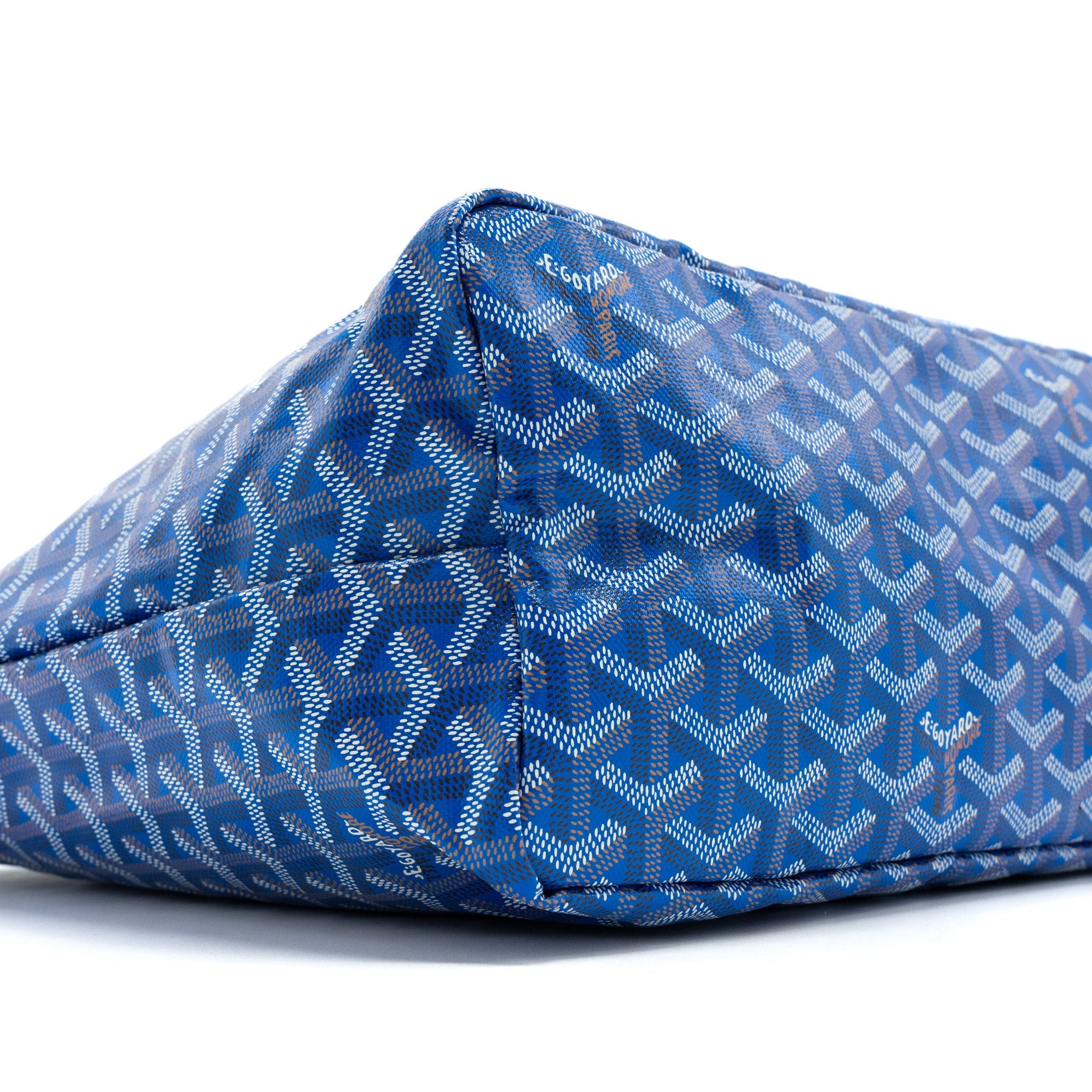 GOYARD SAINT LOUIS PM TOTE BAG CANVAS BLUE SHW