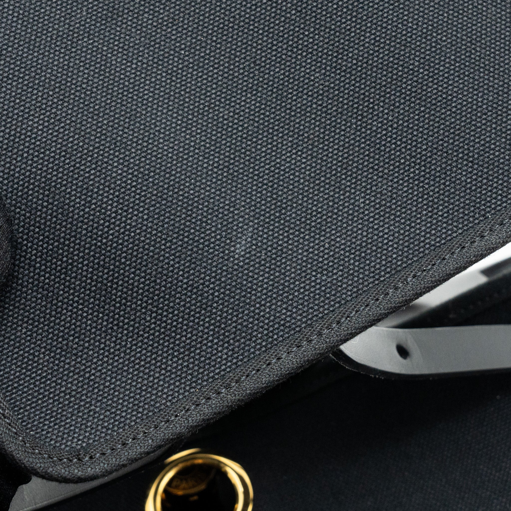 HERMES HERBAG 31 ZIP BAG CANVAS / HUNTER LEATHER BLACK GHW