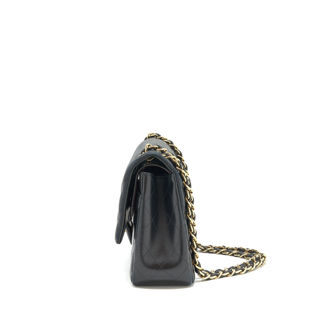 CHANEL CLASSIC JUMBO DOUBLE FLAP BAG LAMBSKIN BLACK GHW