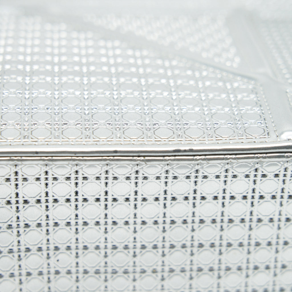 DIOR MEDIUM DIORMA METALLIC SILVER WITH SHW