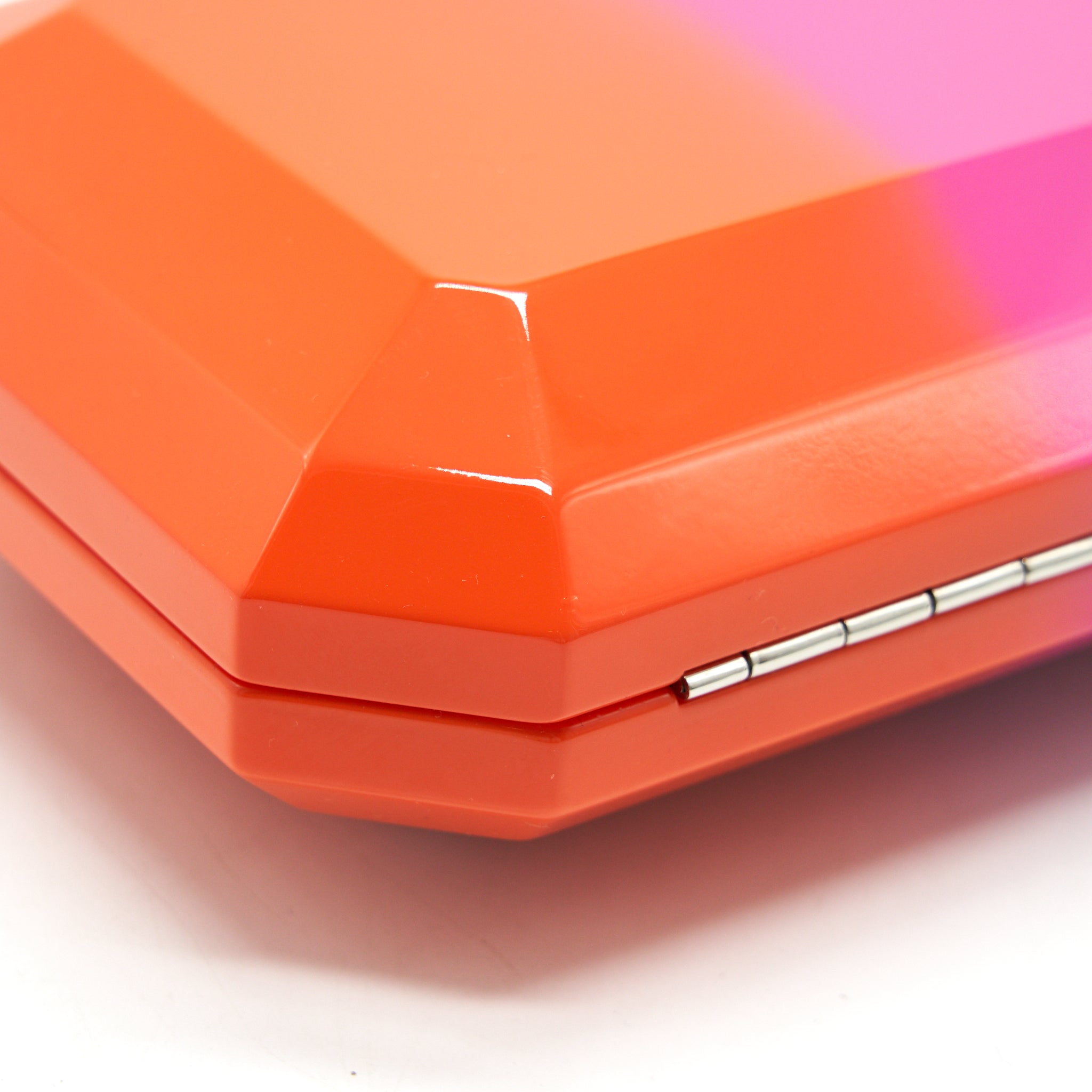 CHANEL RUNWAY MINAUDIERE CLUTCH PINK/ ORANGE