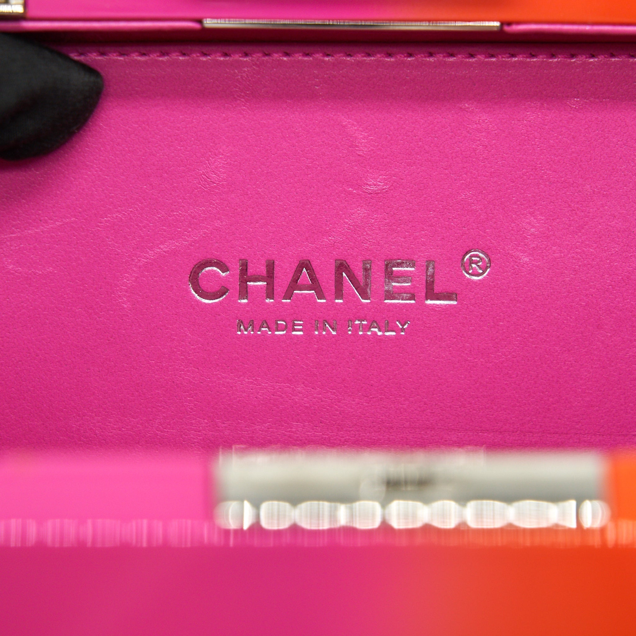 CHANEL RUNWAY MINAUDIERE CLUTCH PINK/ ORANGE