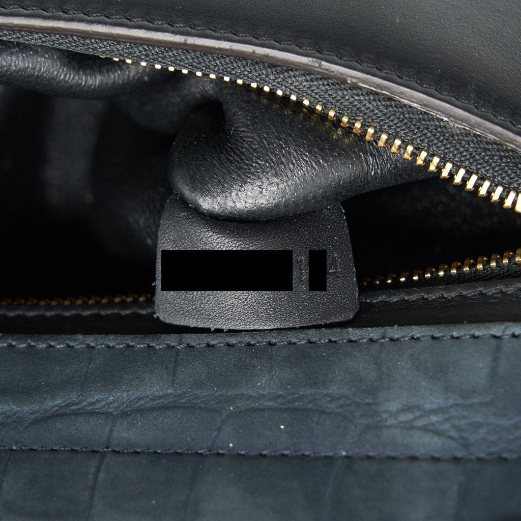 CELINE TRAPEZE BAG DEEP GREY / BLACK GHW