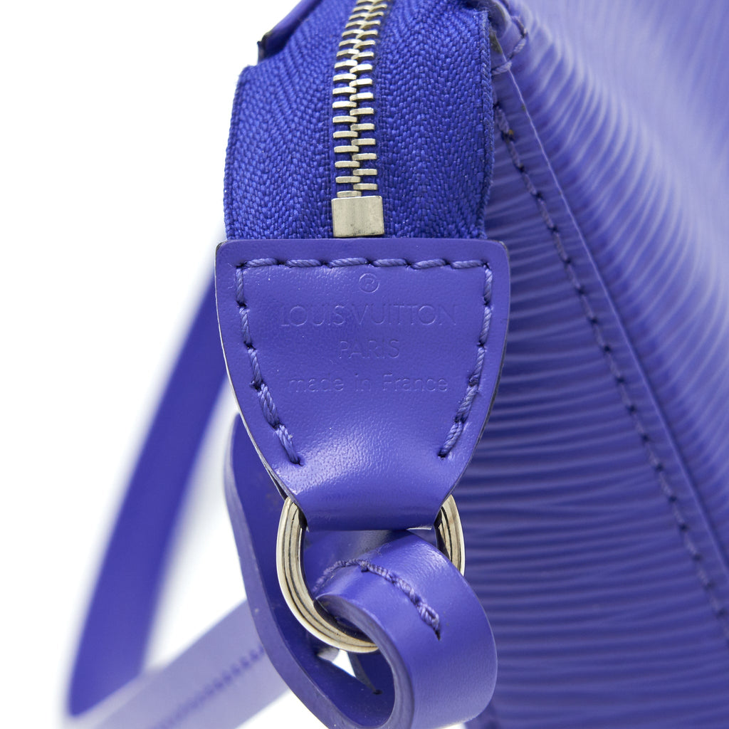 LOUIS VUITTON VINTAGE POCHETTE ACCESSORIES EPI LEATHER PURPLE