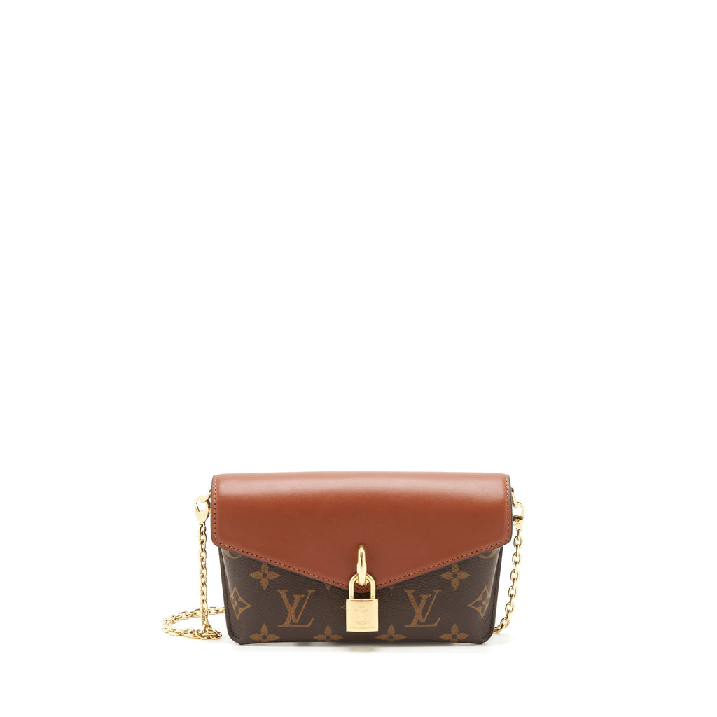 LOUIS VUITTON PADLOCK ON STRAP MONOGRAM CARAMEL GHW