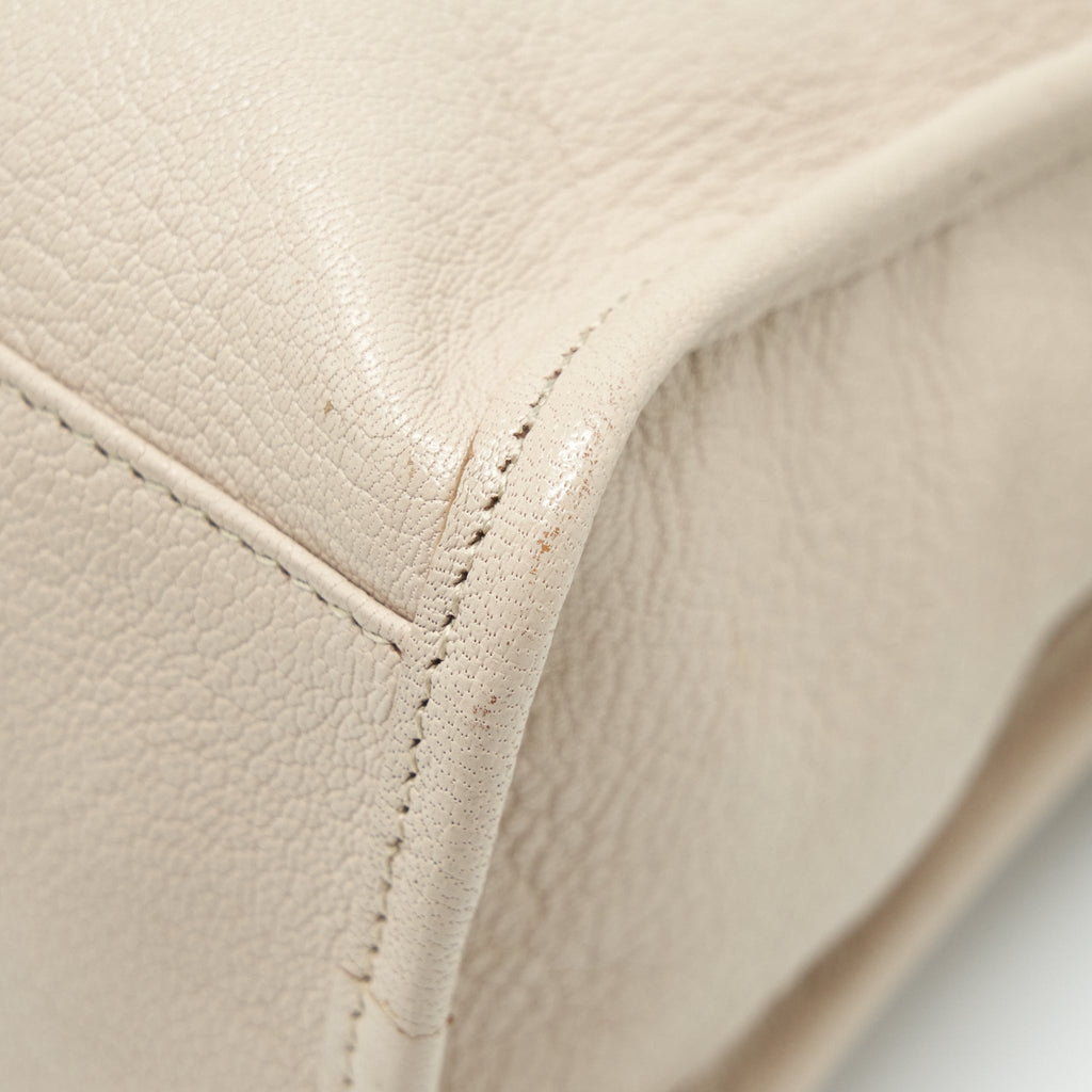 BALENCIAGA MINI CITY BAG BEIGE GHW