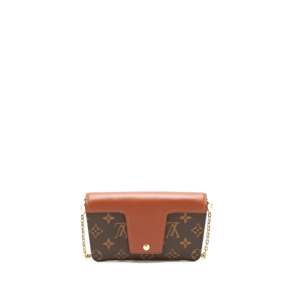 LOUIS VUITTON PADLOCK ON STRAP MONOGRAM CARAMEL GHW