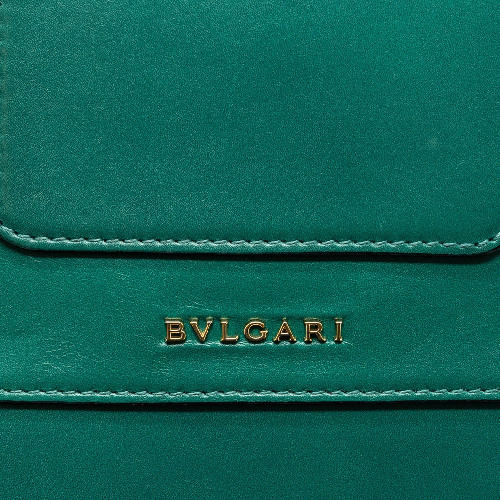 BVLGARI SERPENTI FOREVER CHAIN BAG CALFSKIN GREEN LGHW