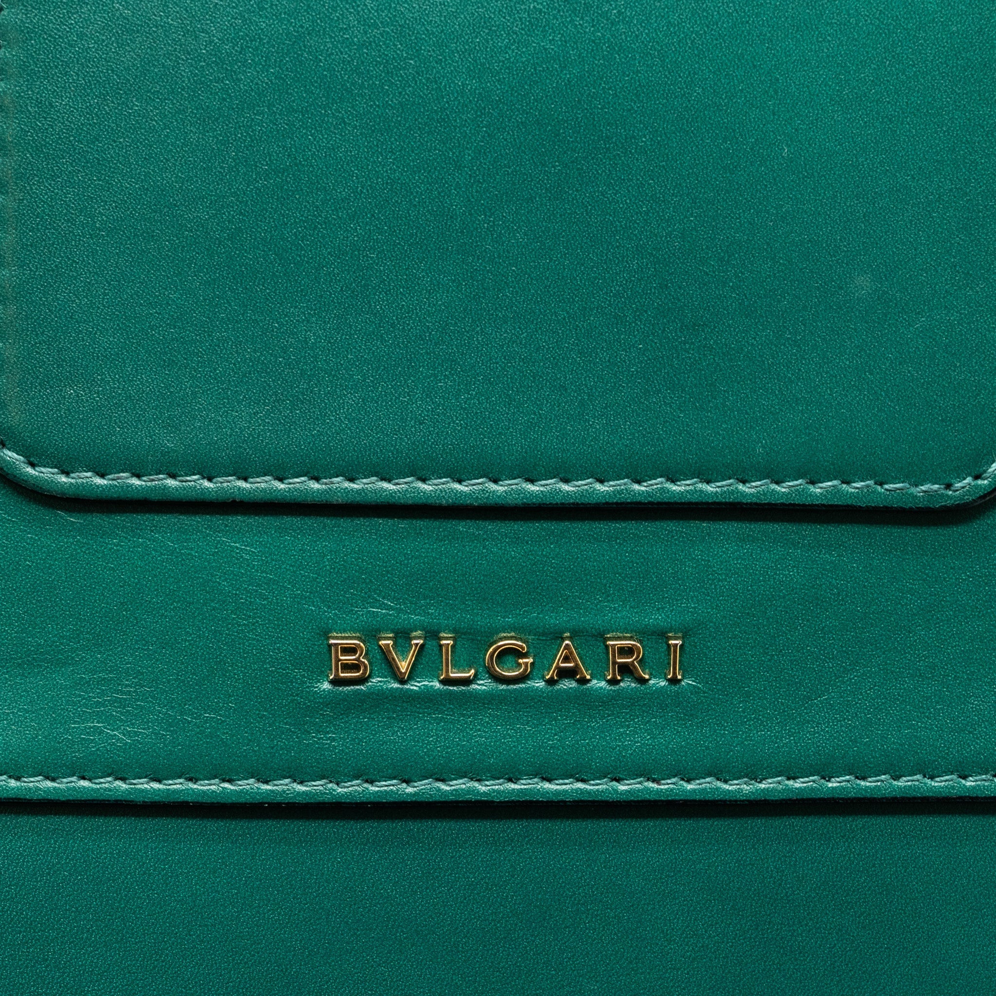 BVLGARI SERPENTI FOREVER CHAIN BAG CALFSKIN GREEN LGHW