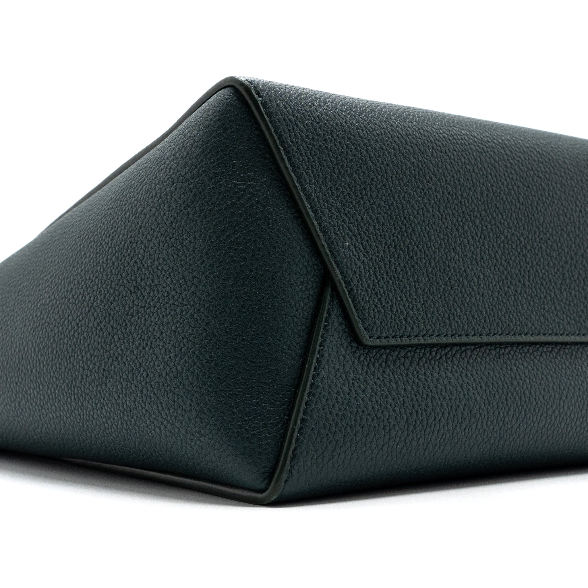 CELINE SANGLE BUCKET BAG CALFSKIN DARK GREEN GHW