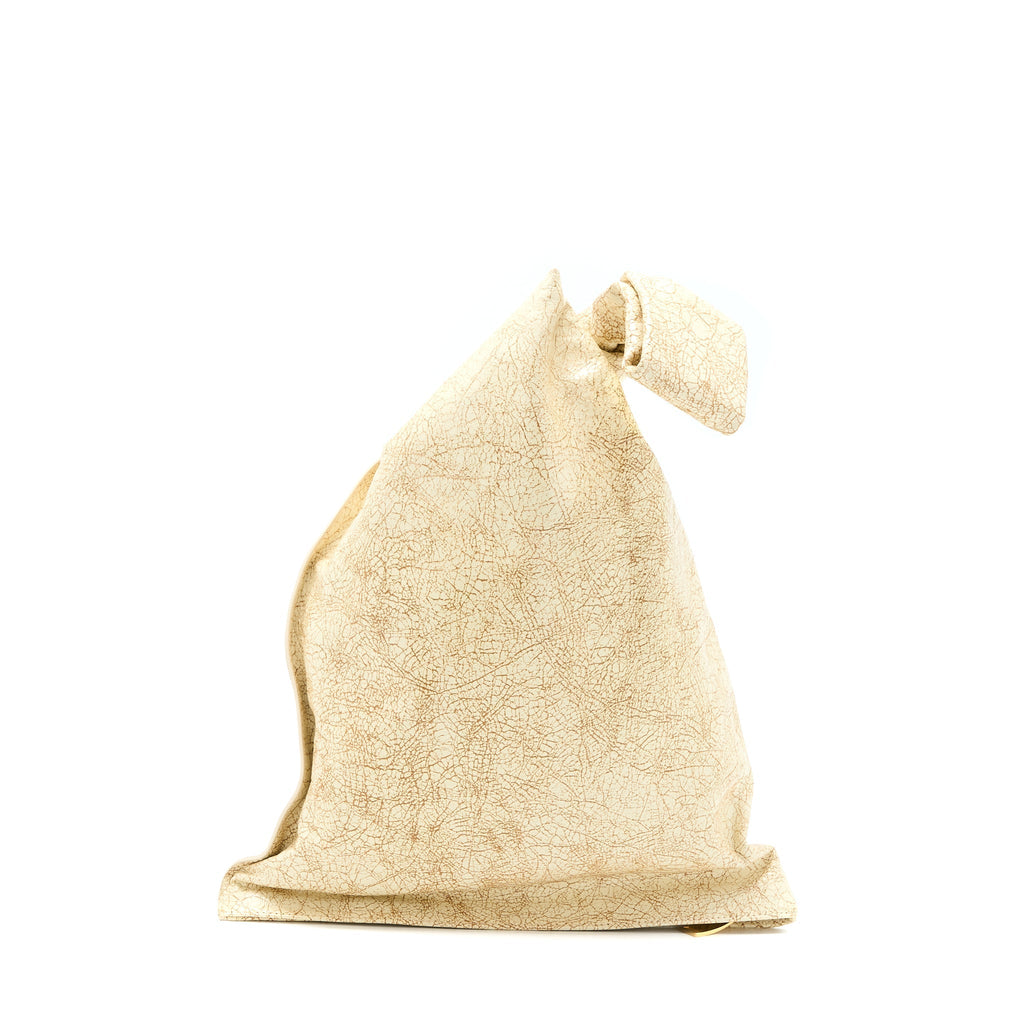 BOTTEGE VENETA THE TWIST LARGE BAG CRÈME GHW