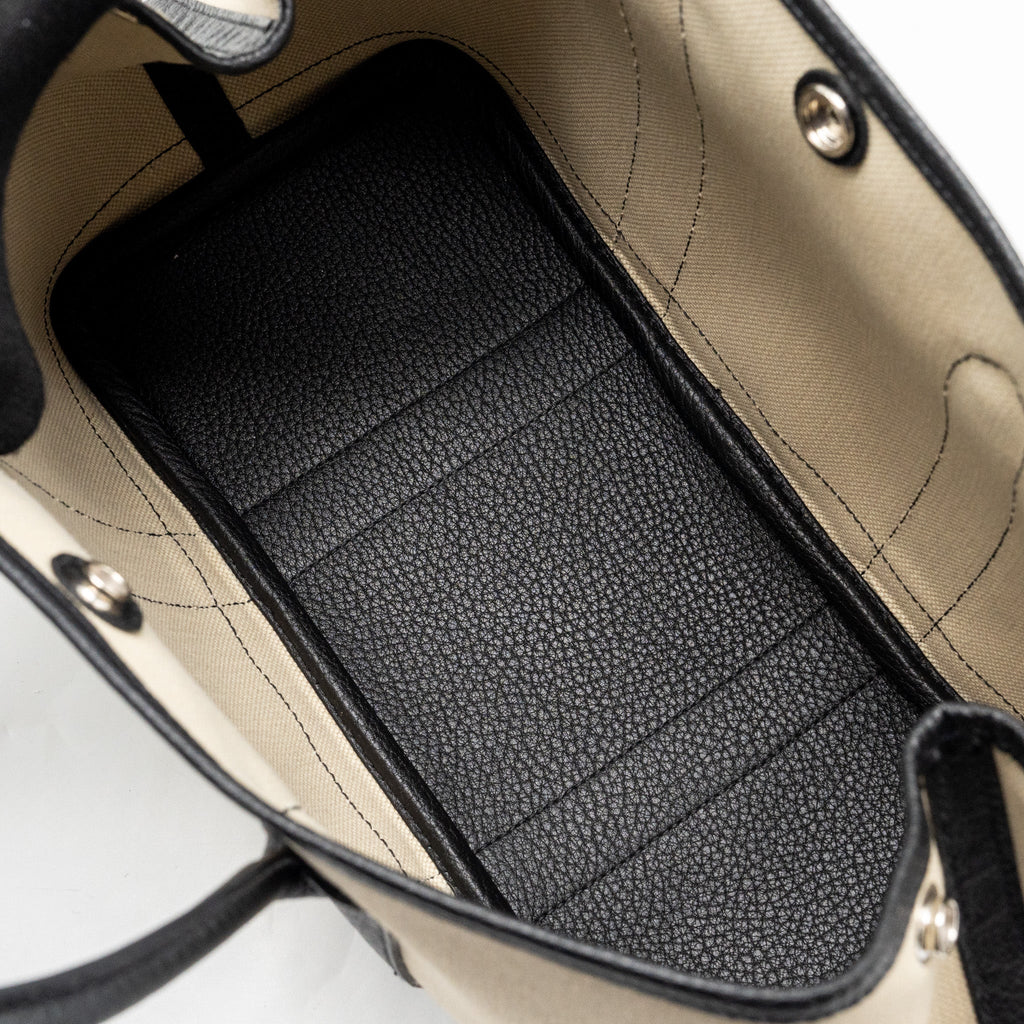 HERMES GARDEN PARTY 30 CANVAS/ NEGONDA BETON/BLACK SHW