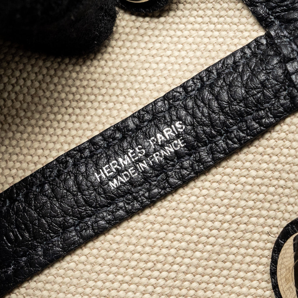HERMES GARDEN PARTY 30 CANVAS/ NEGONDA BETON/BLACK SHW