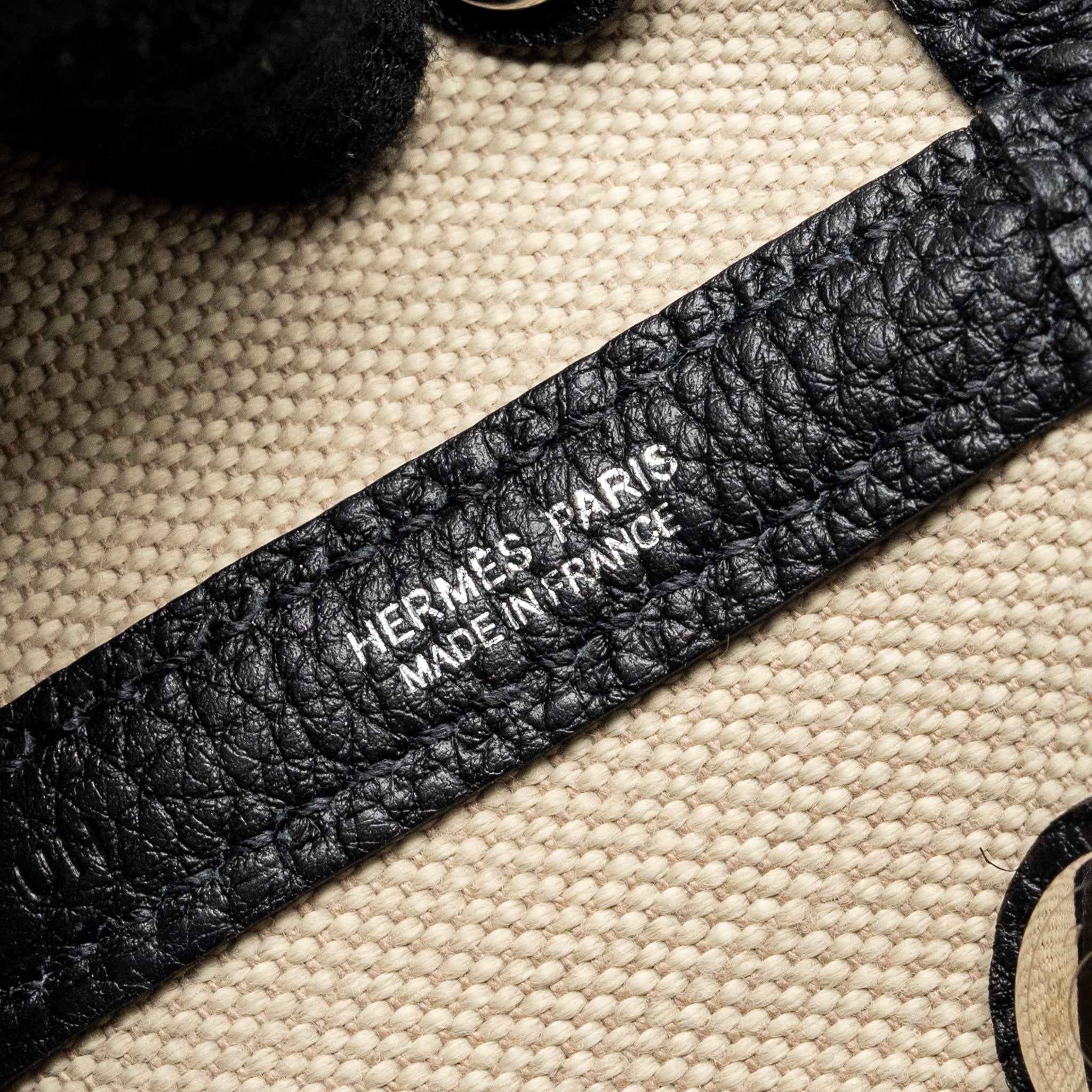 HERMES GARDEN PARTY 30 CANVAS/ NEGONDA BETON/BLACK SHW