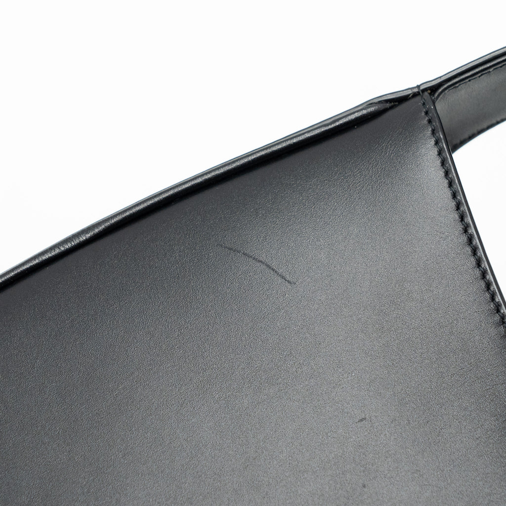 SAINT LAURENT/YSL LE 5 A 7 HOBO BAG SMOOTH CALFSKIN BLACK GHW